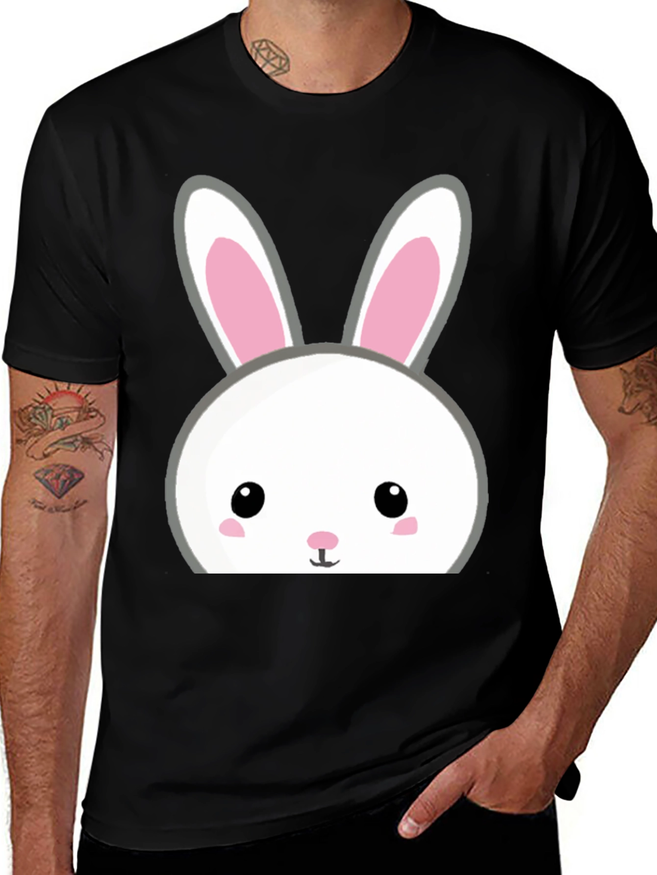 Variant 26 of Cute Easter Bunny Graphic T-Shirt