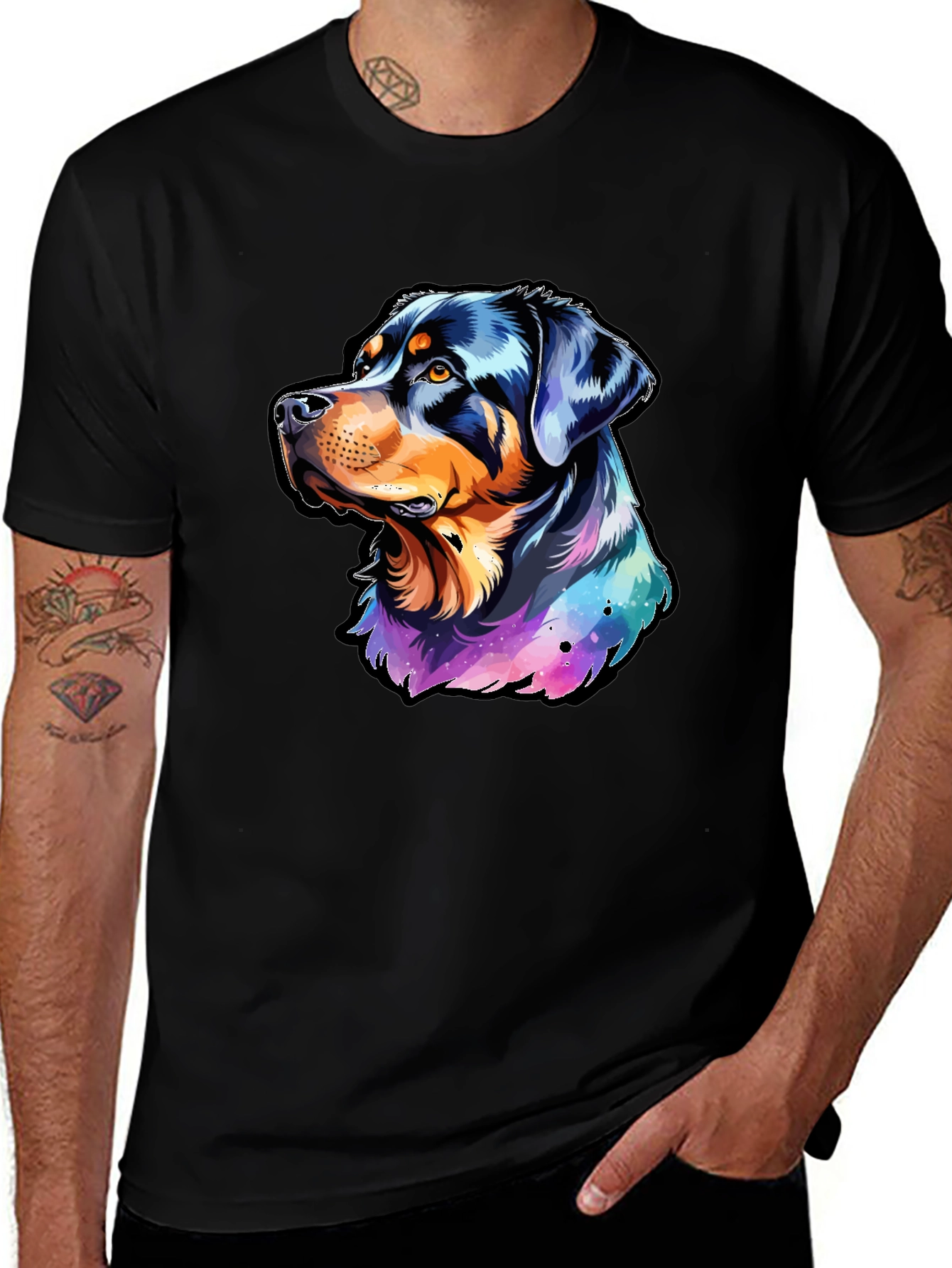 Rottweiler Galaxy T-Shirt - Dog Lover's Dream!