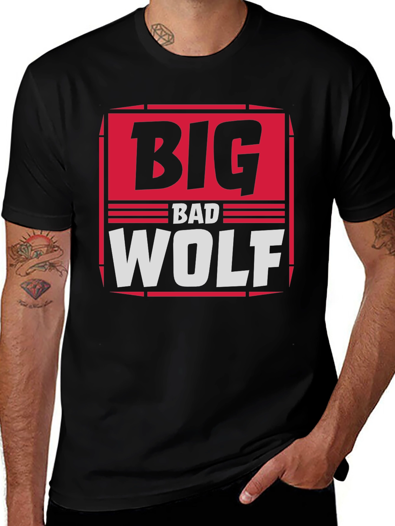 Variant 26 of Big Bad Wolf Graphic Print T-Shirt