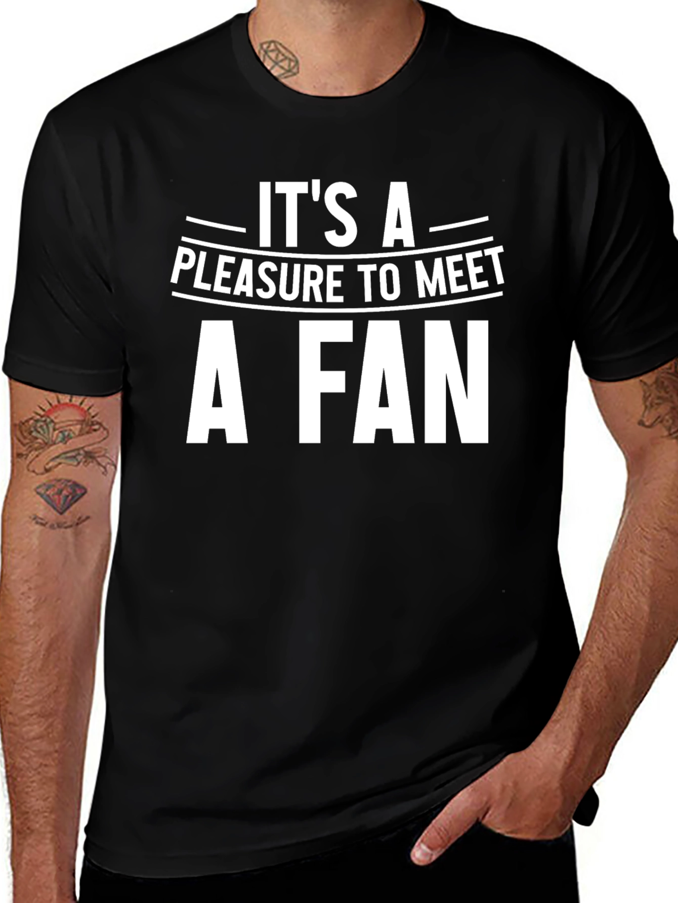 Variant 3 of It's A Pleasure To Meet A Fan - Graphic T-Shirt
