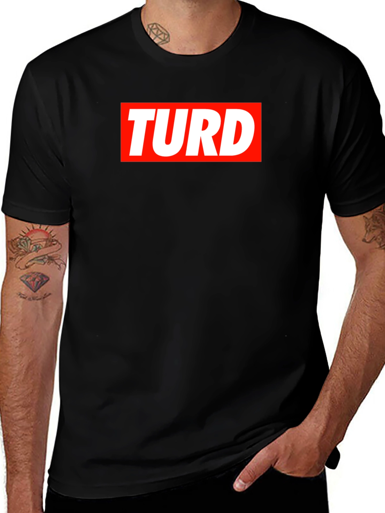 Turd Parody Box Logo T-Shirt