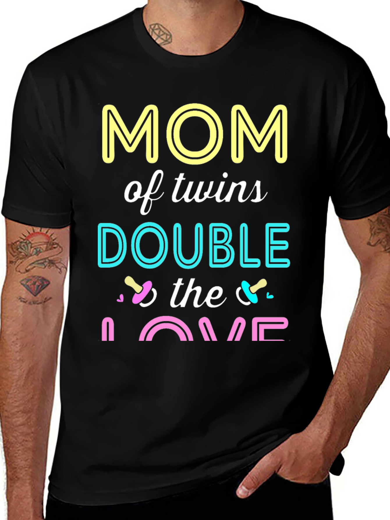 Mom of Twins T-Shirt - Double the Love!