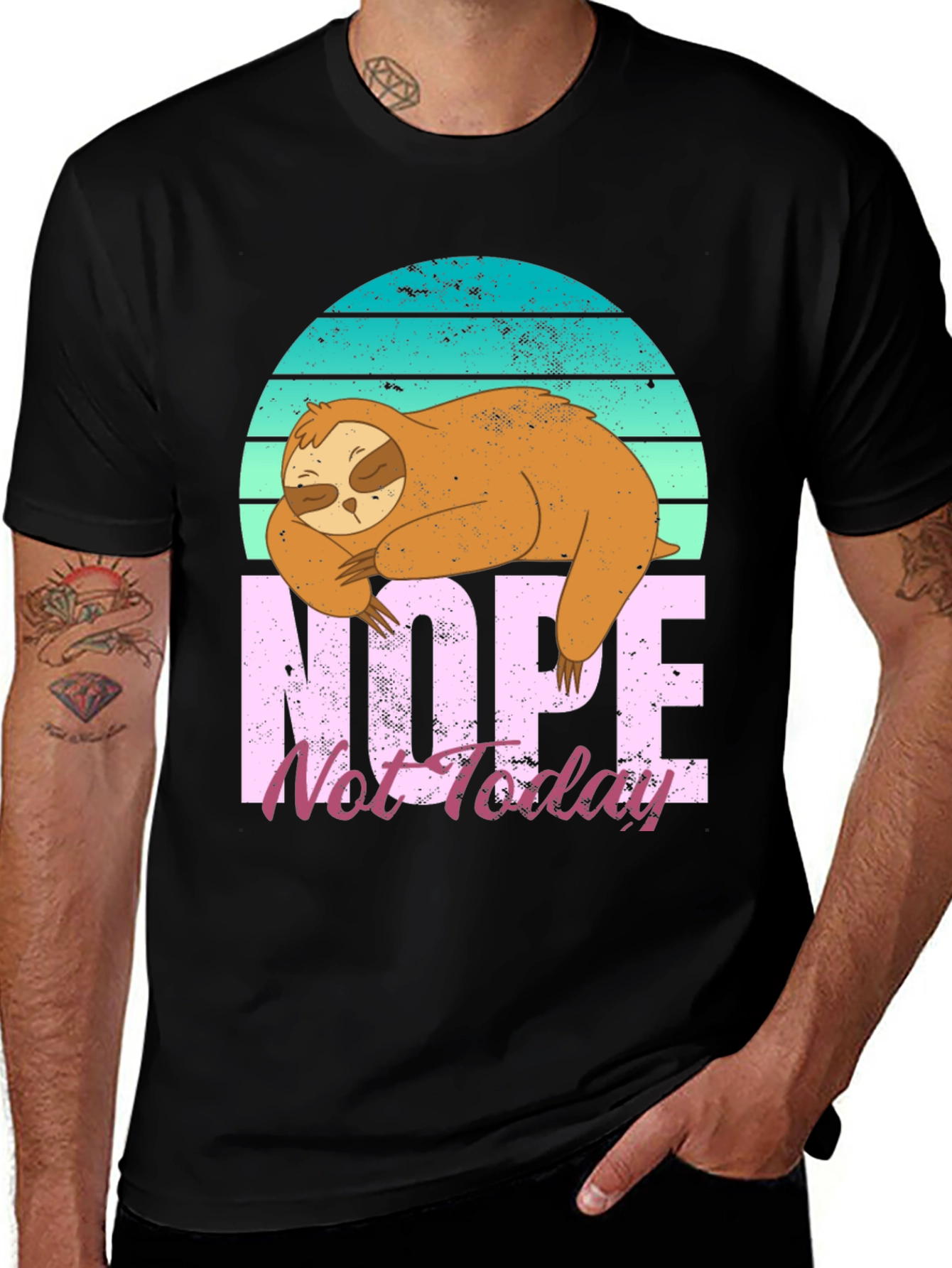 Variant 13 of Nope Not Today Sloth Graphic T-Shirt