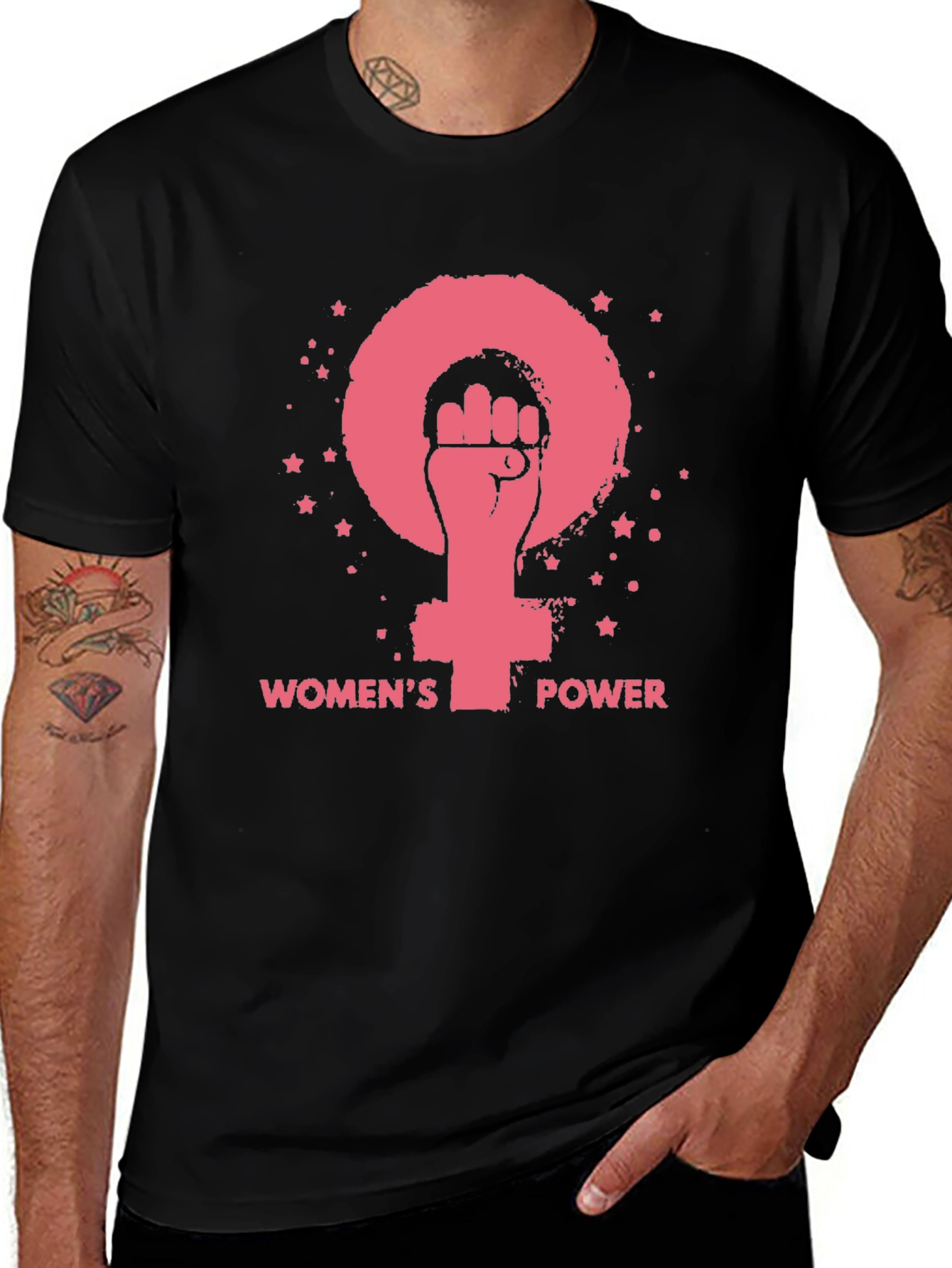 Variant 18 of Women's Power Graphic Tee - Feminist Fist