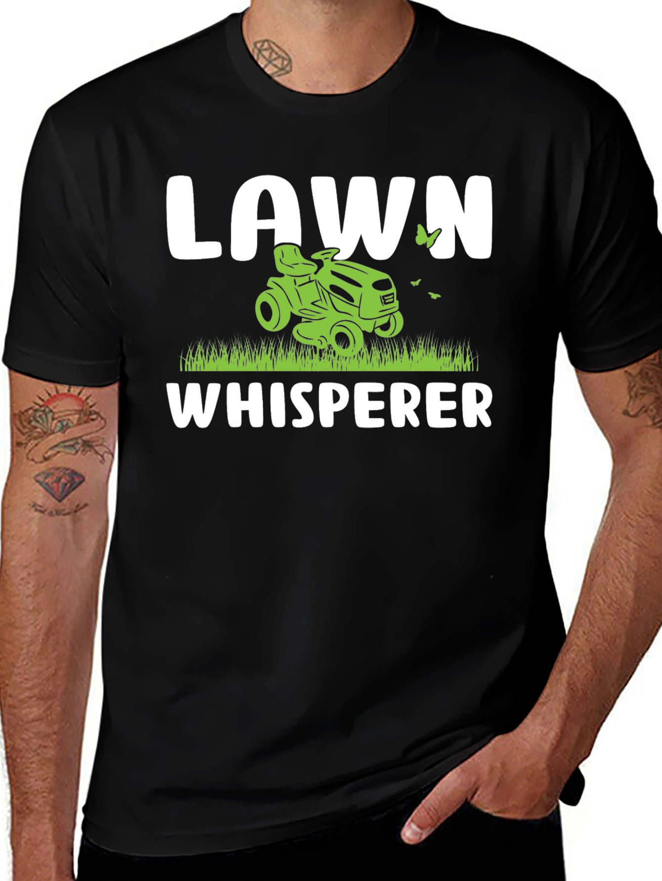 Variant 3 of Lawn Whisperer Graphic Tee - Gardening Humor Shirt