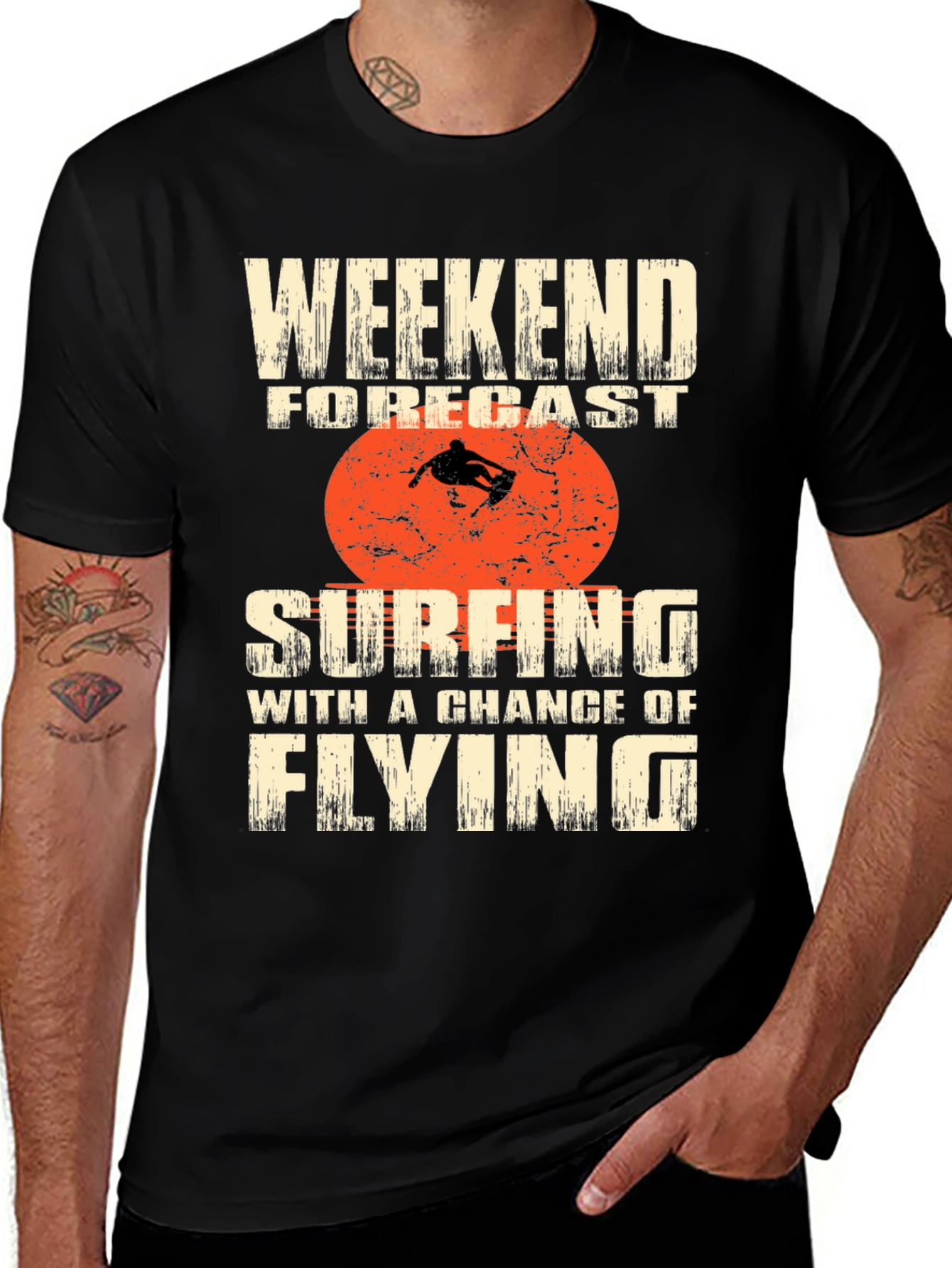 Variant 8 of Weekend Surfing Forecast Graphic Tee
