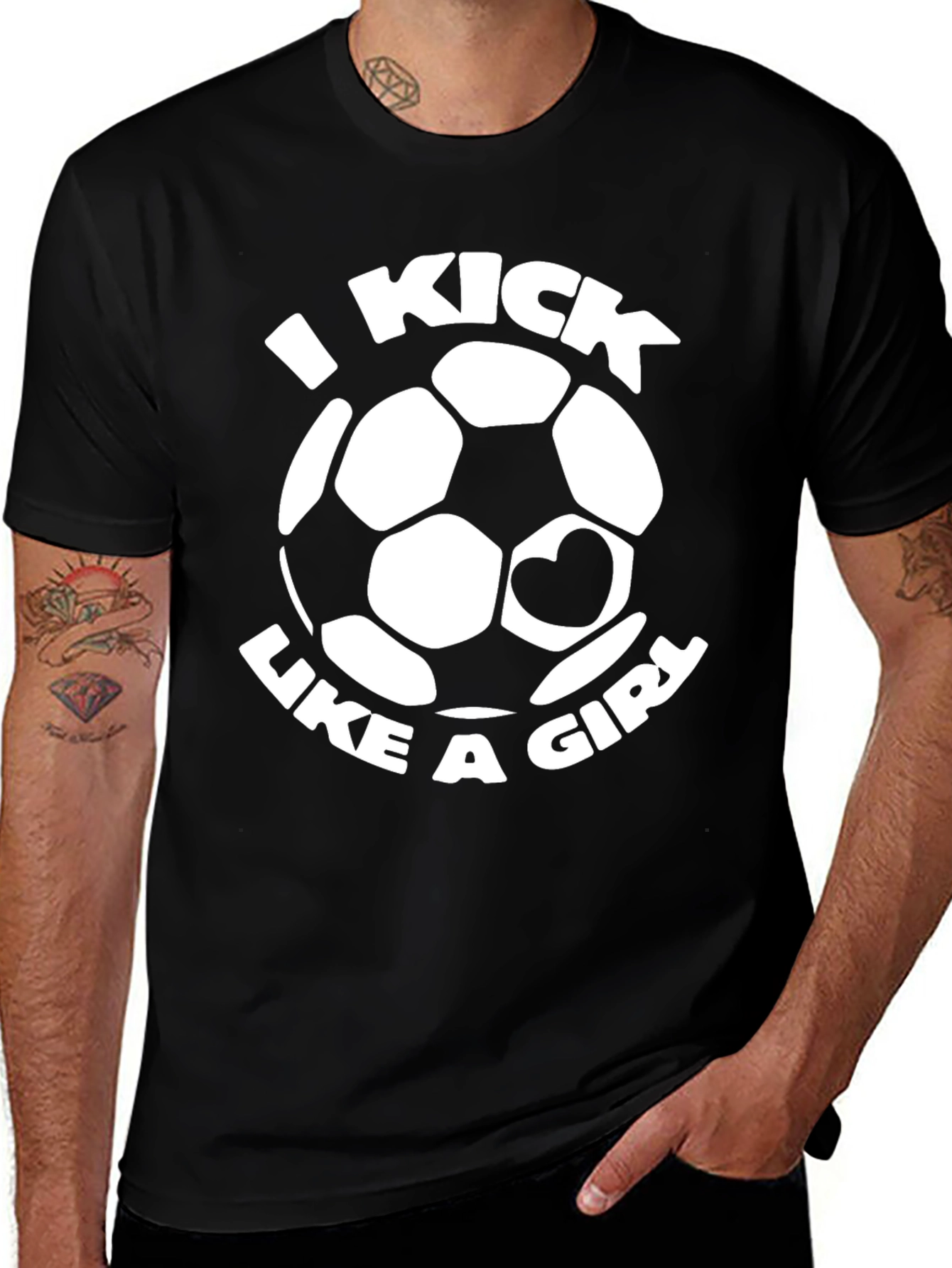 I Kick Like a Girl Soccer T-Shirt