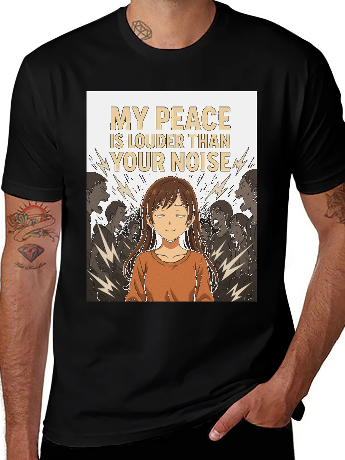 Variant 27 of My Peace T-Shirt - Louder Than Your Noise