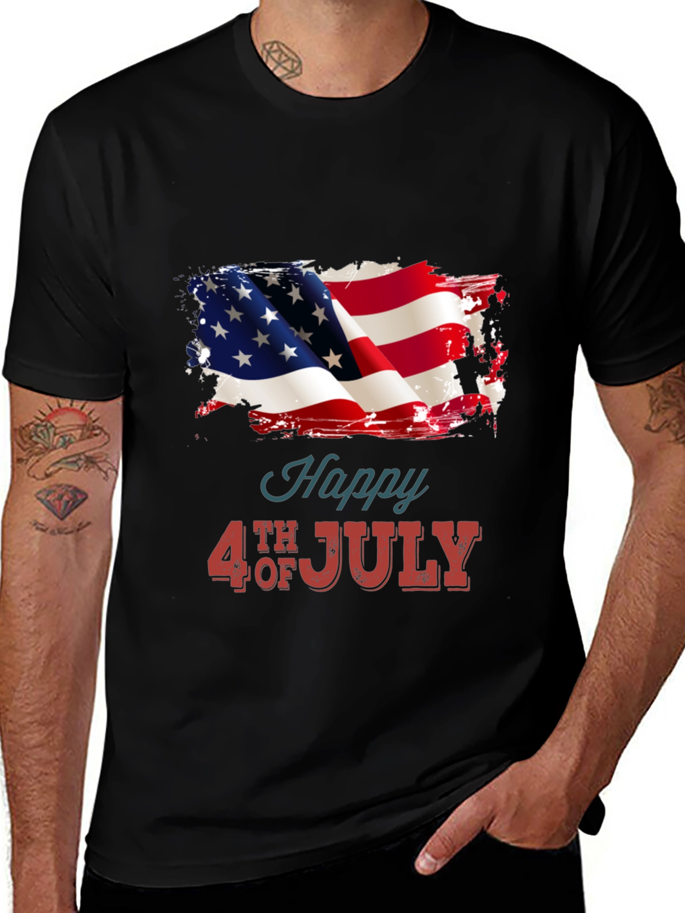 Variant 7 of Happy 4th of July Graphic Tee