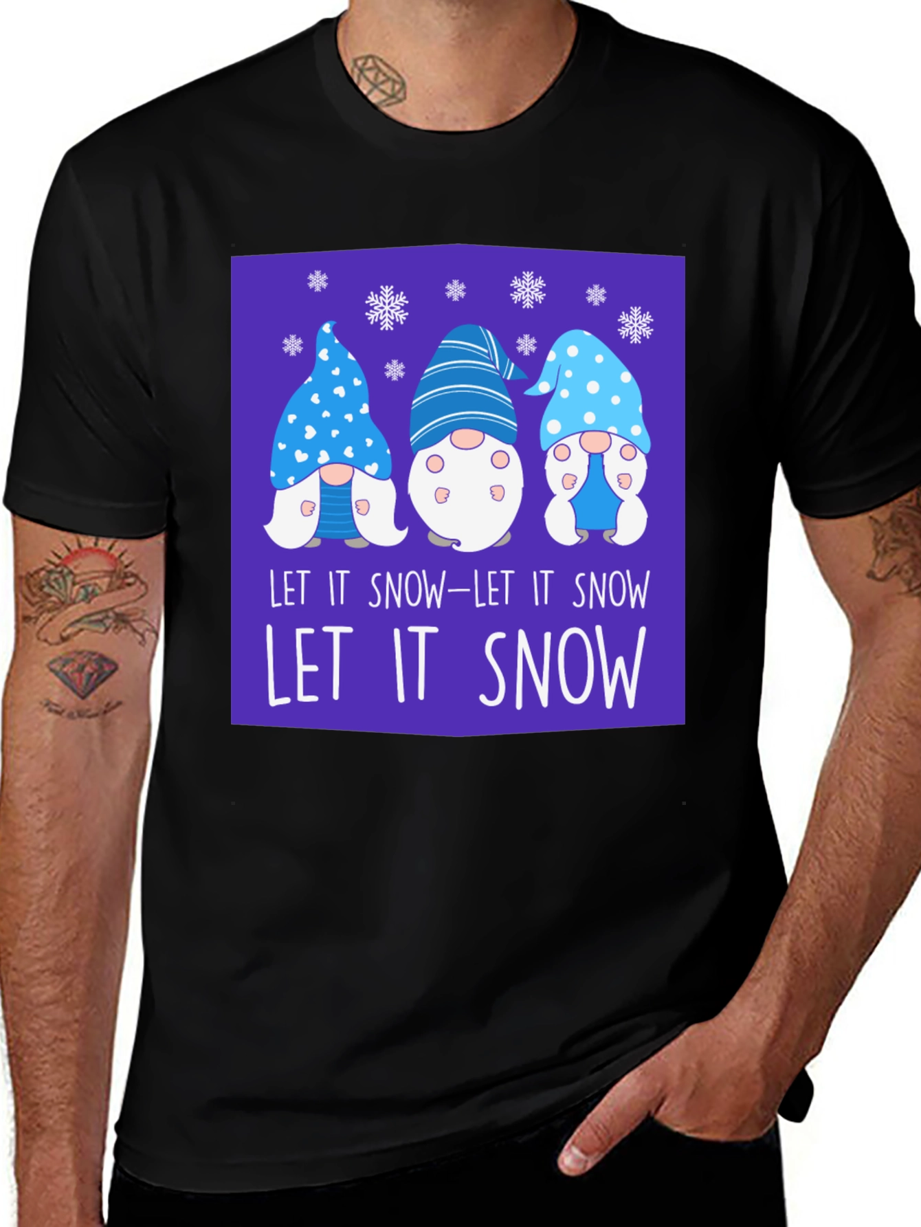 Variant 24 of Let It Snow Gnomes Graphic Tee