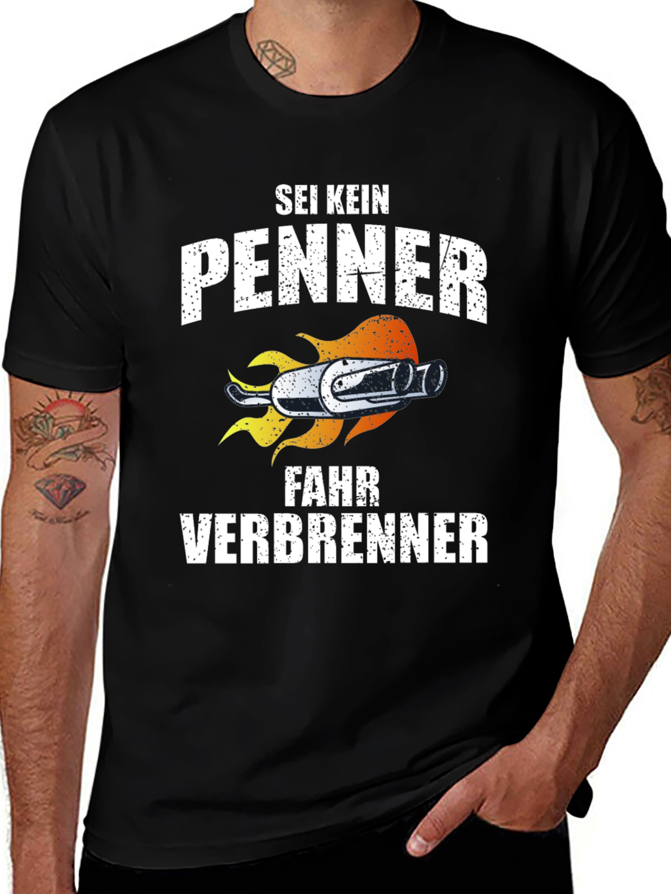 Variant 20 of Sei Kein Penner Fahr Verbrenner T-Shirt