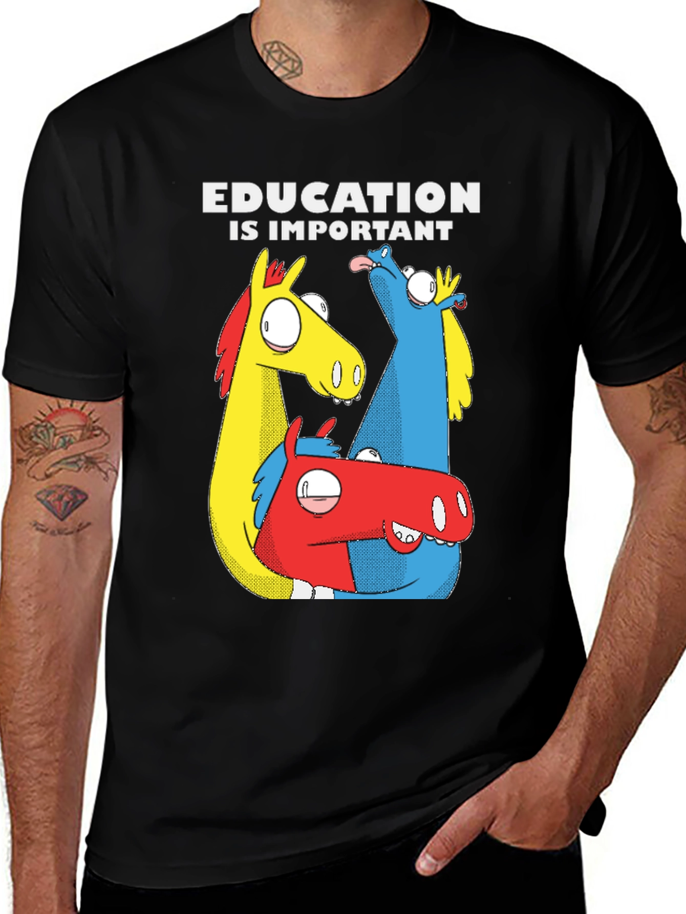 Variant 20 of Education is Important Crazy Horse T-Shirt