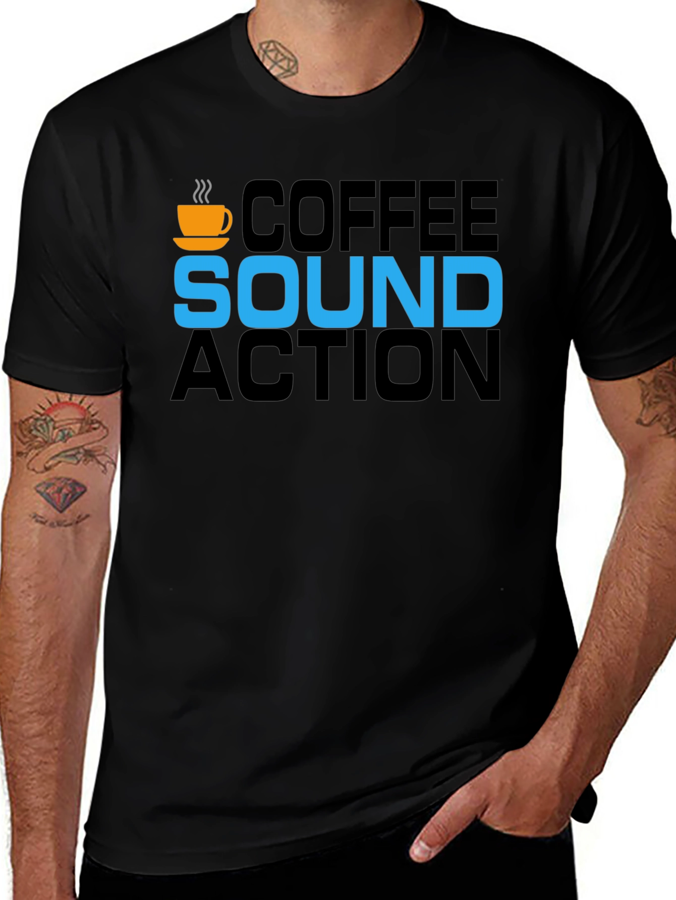 Variant 13 of Coffee Sound Action Graphic T-Shirt