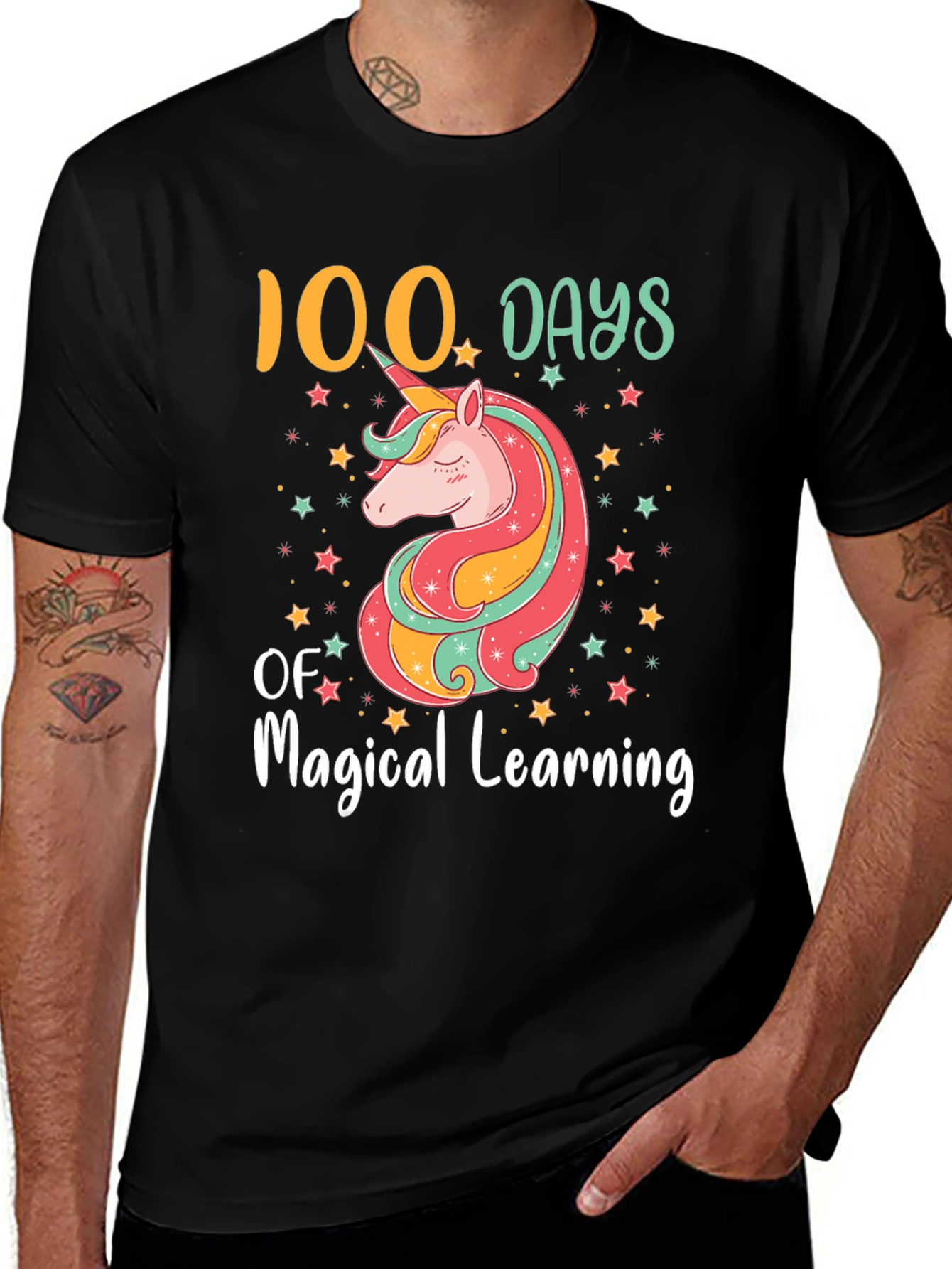 Variant 19 of 100 Days of Magical Learning Unicorn T-Shirt