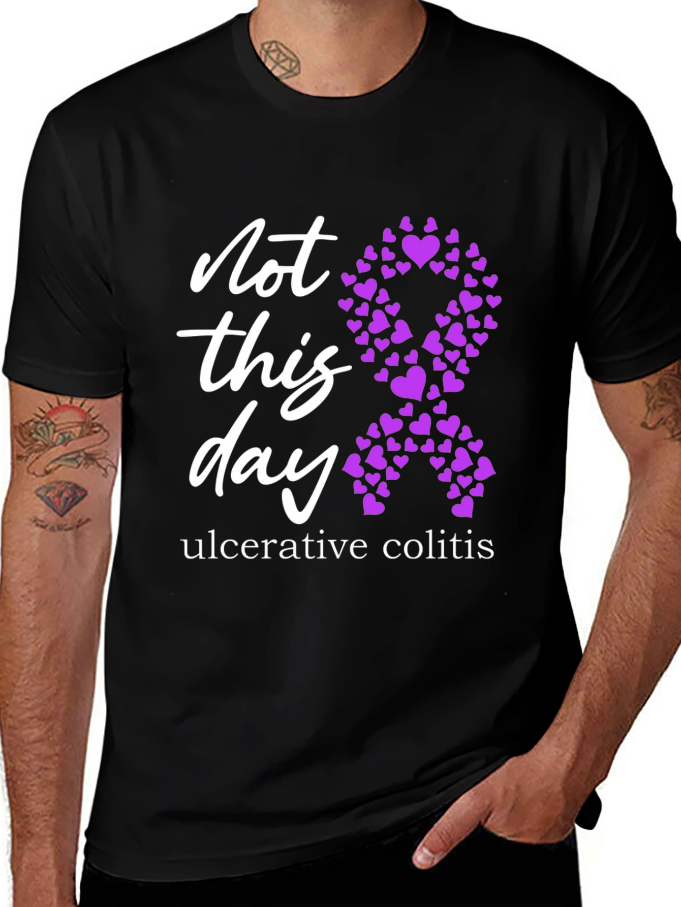 Variant 17 of Ulcerative Colitis Awareness T-Shirt - Not This Day