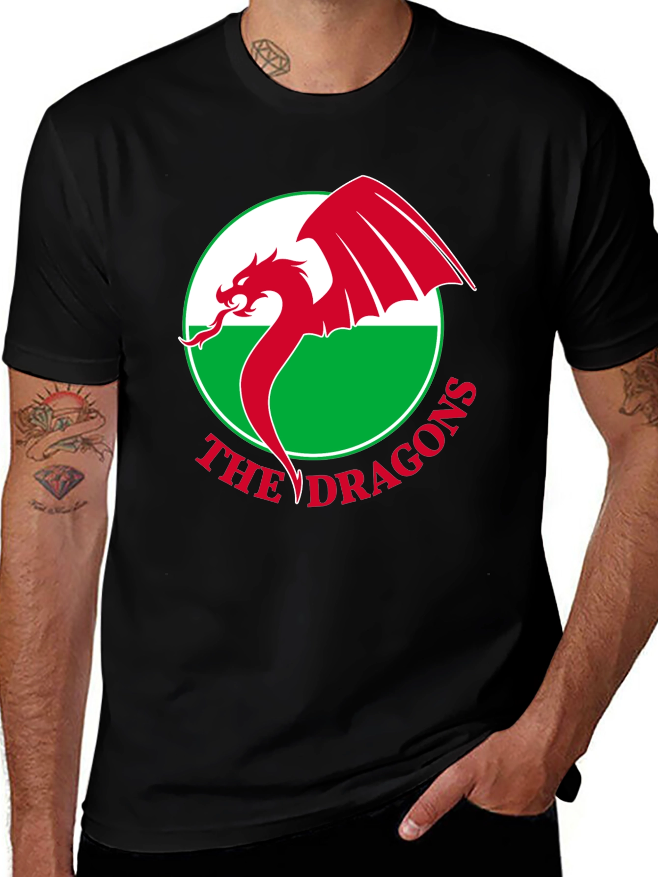Welsh Dragons T-Shirt - Red Dragon Wales Cymru