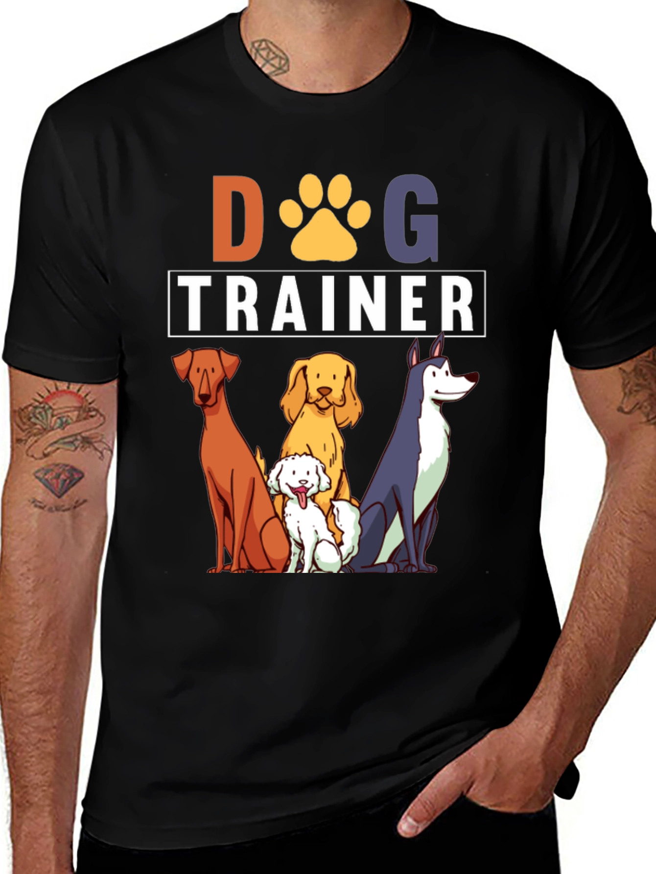 Dog Trainer T-Shirt - Cute Cartoon Dogs