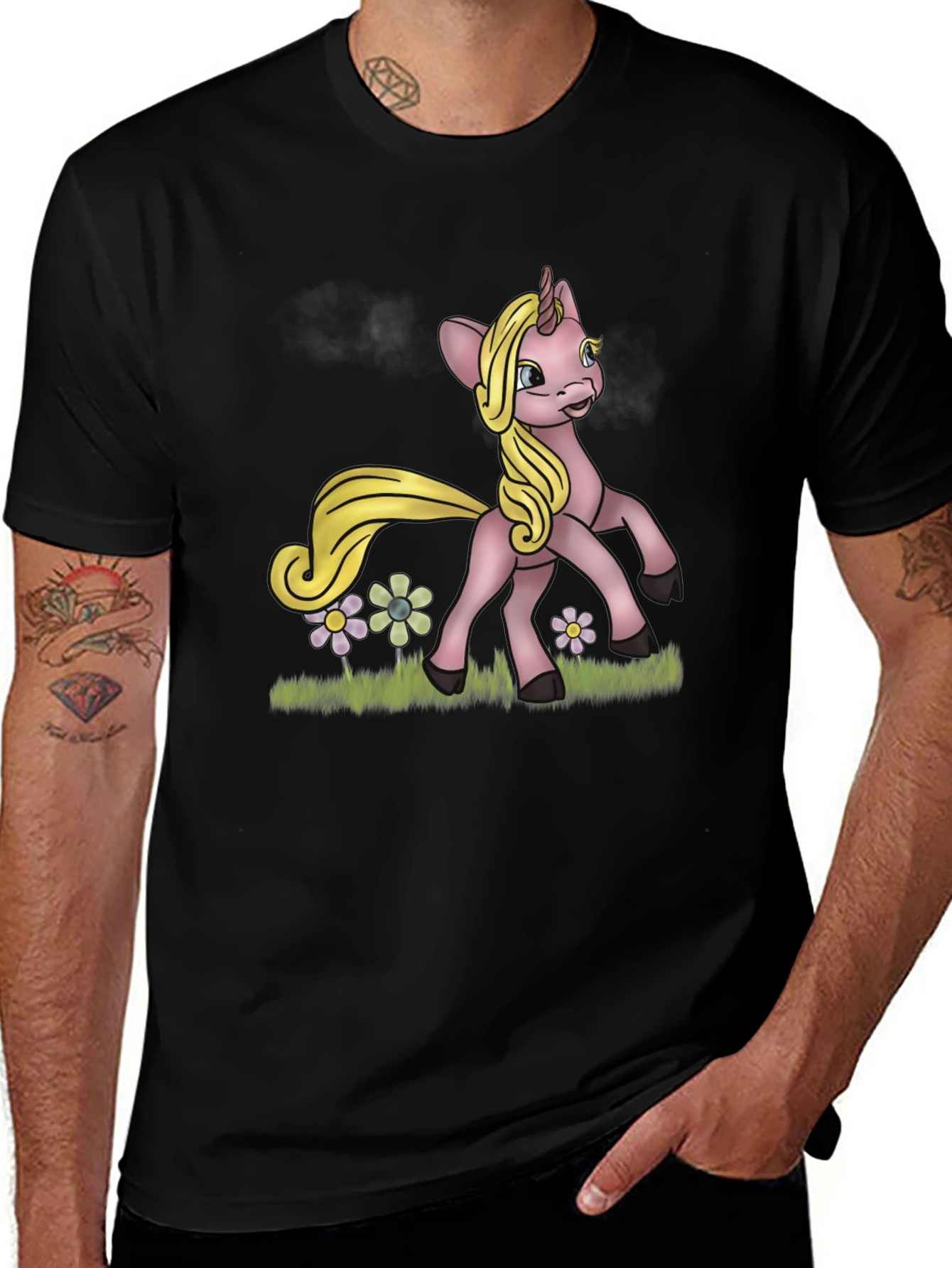 Variant 2 of Unicorn Graphic T-Shirt - Whimsical Cartoon Design