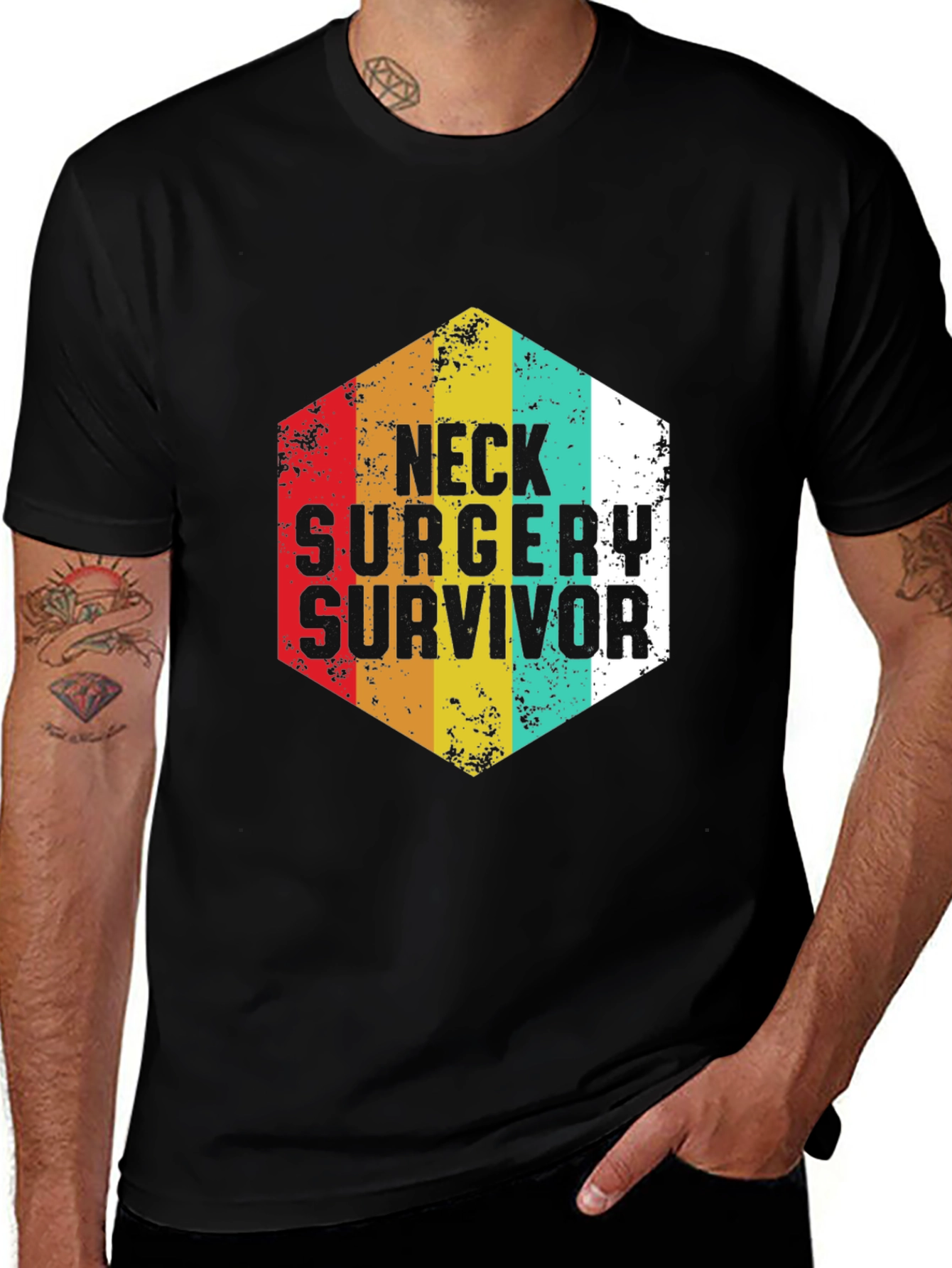Variant 7 of Neck Surgery Survivor Graphic T-Shirt