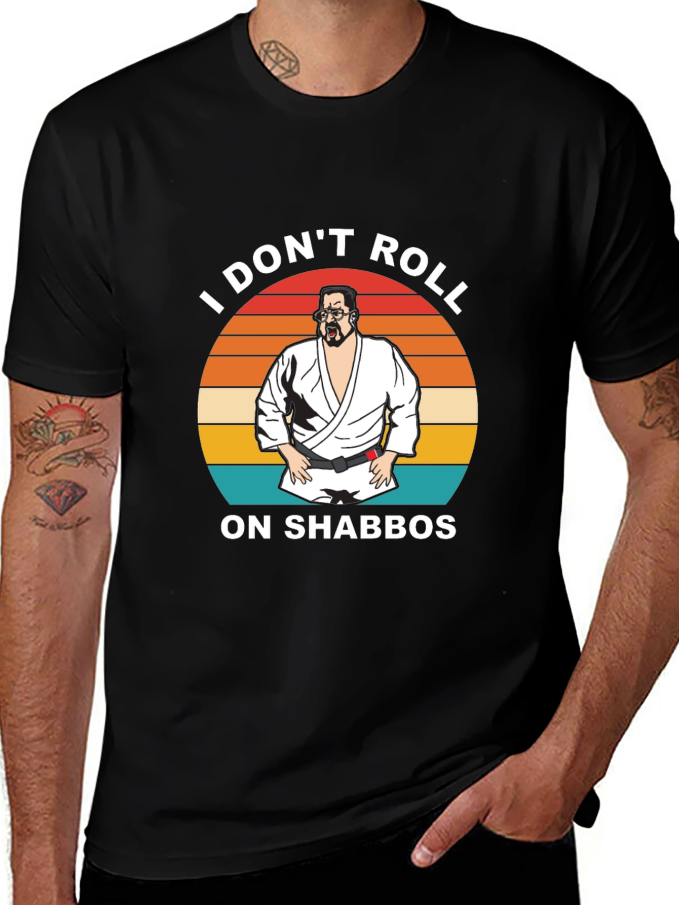 Variant 28 of I Don't Roll on Shabbos Graphic Tee