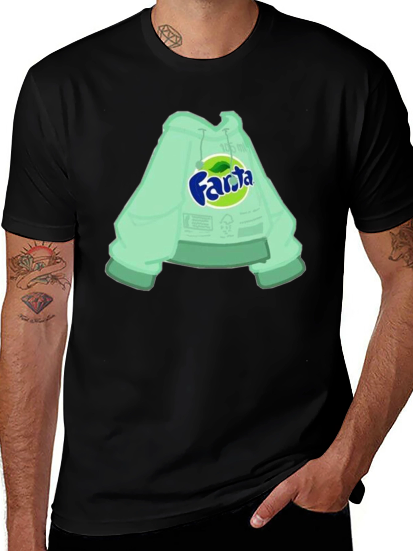 Fanta Soda Green Graphic T-Shirt