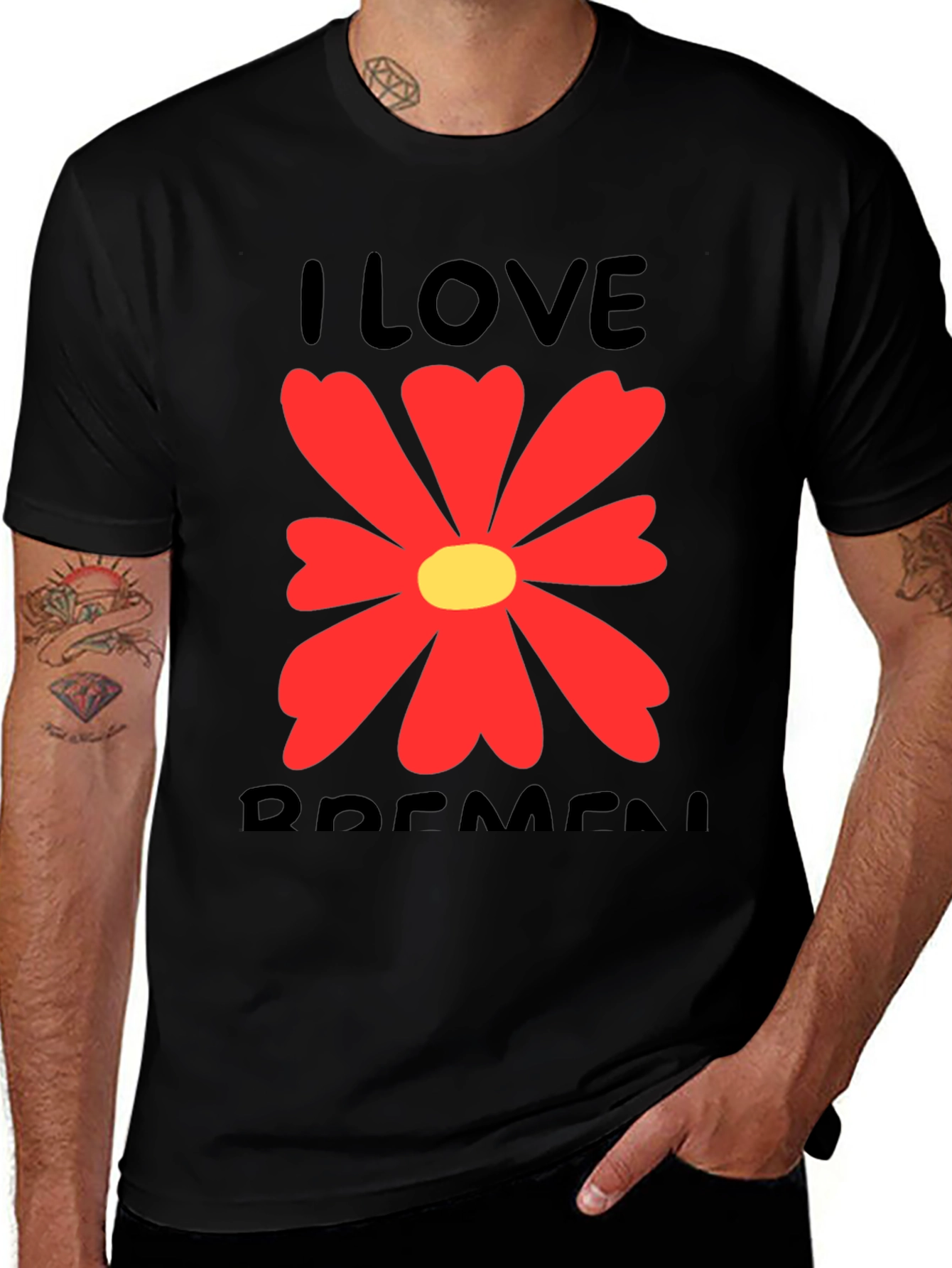 I Love Bremen Floral T-Shirt