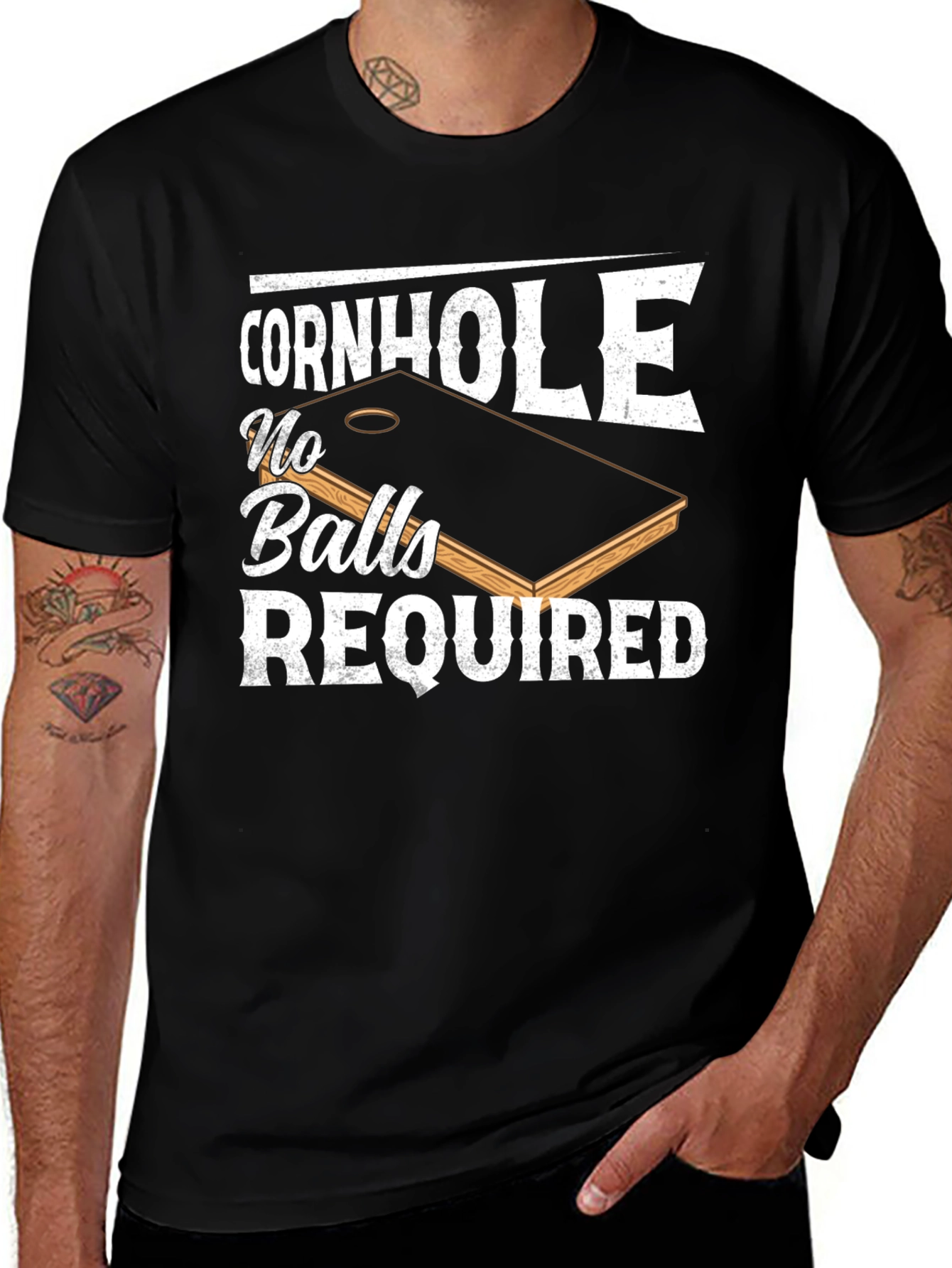Cornhole No Balls Required T-Shirt