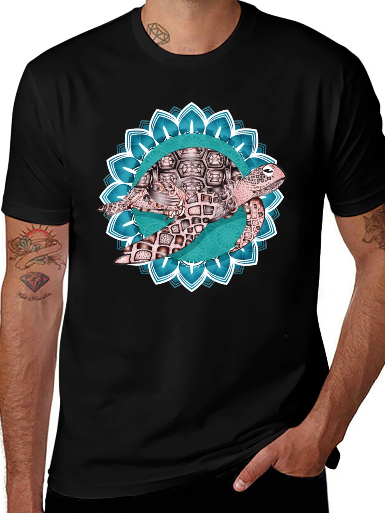 Turtle Mandala Graphic T-Shirt