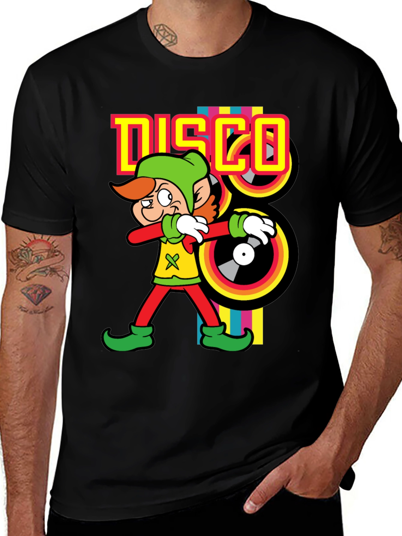 Variant 9 of Dabbing Disco Leprechaun T-Shirt