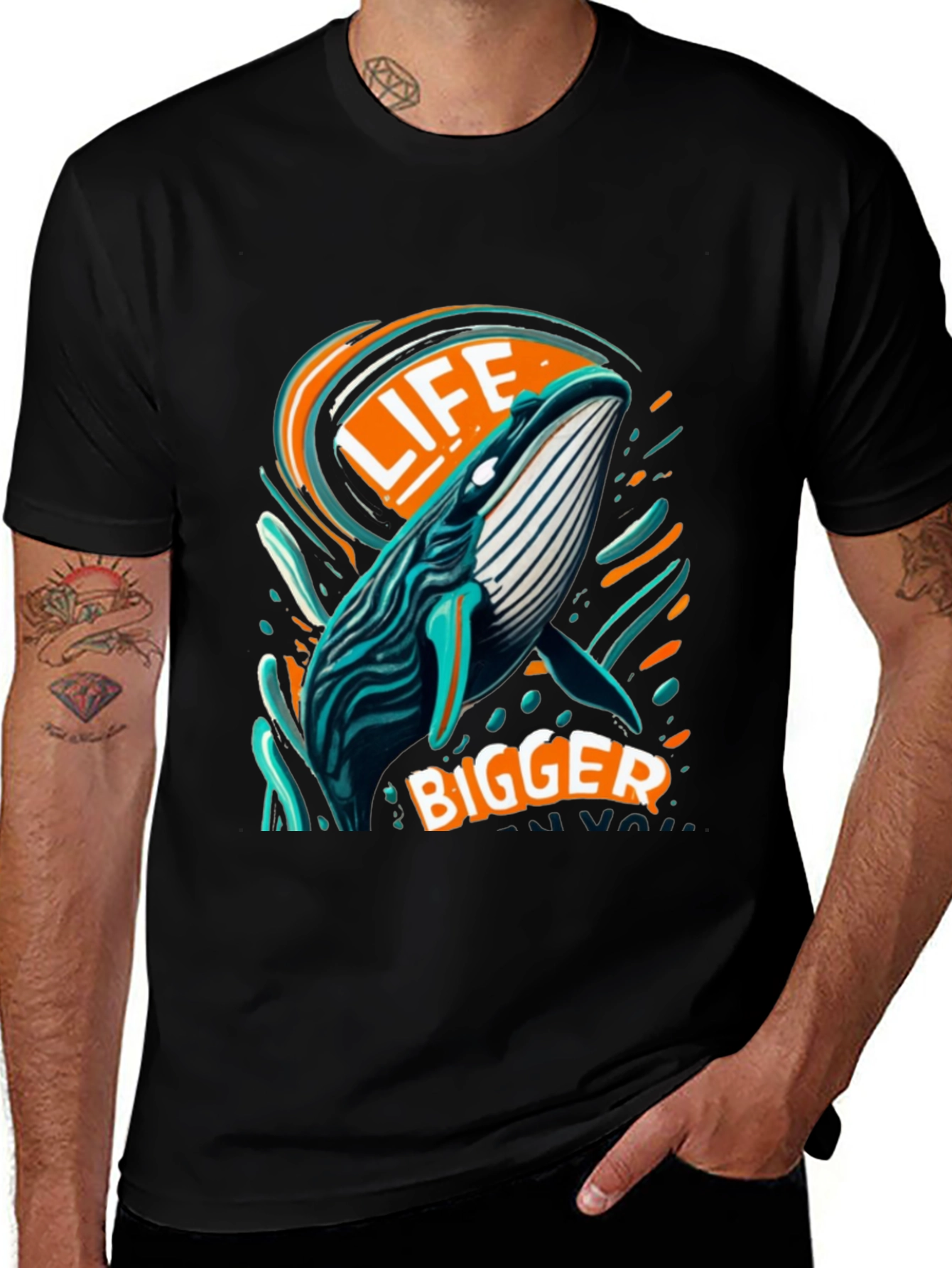 Variant 9 of Life Bigger Whale Graphic Tee