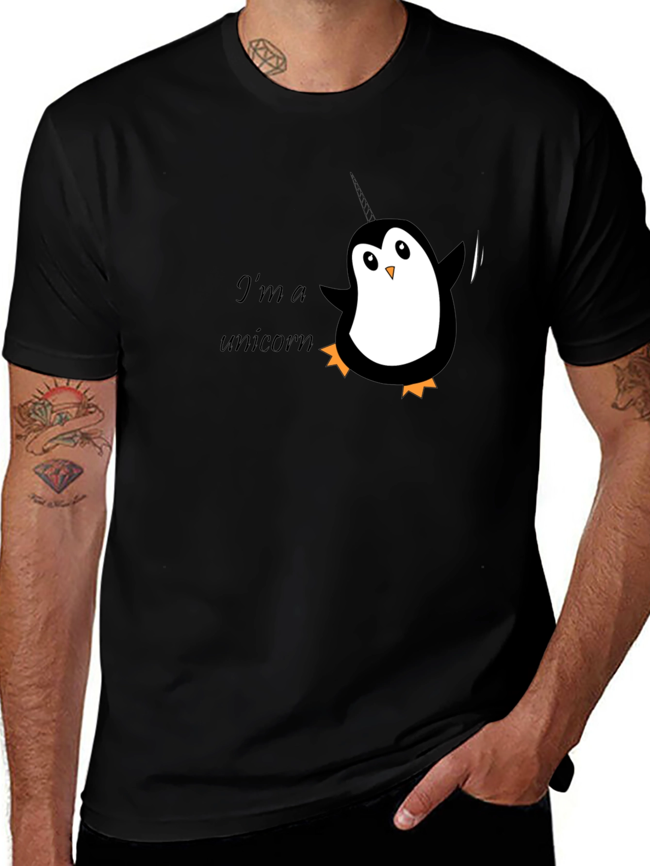 Variant 16 of Penguin Unicorn Graphic T-Shirt