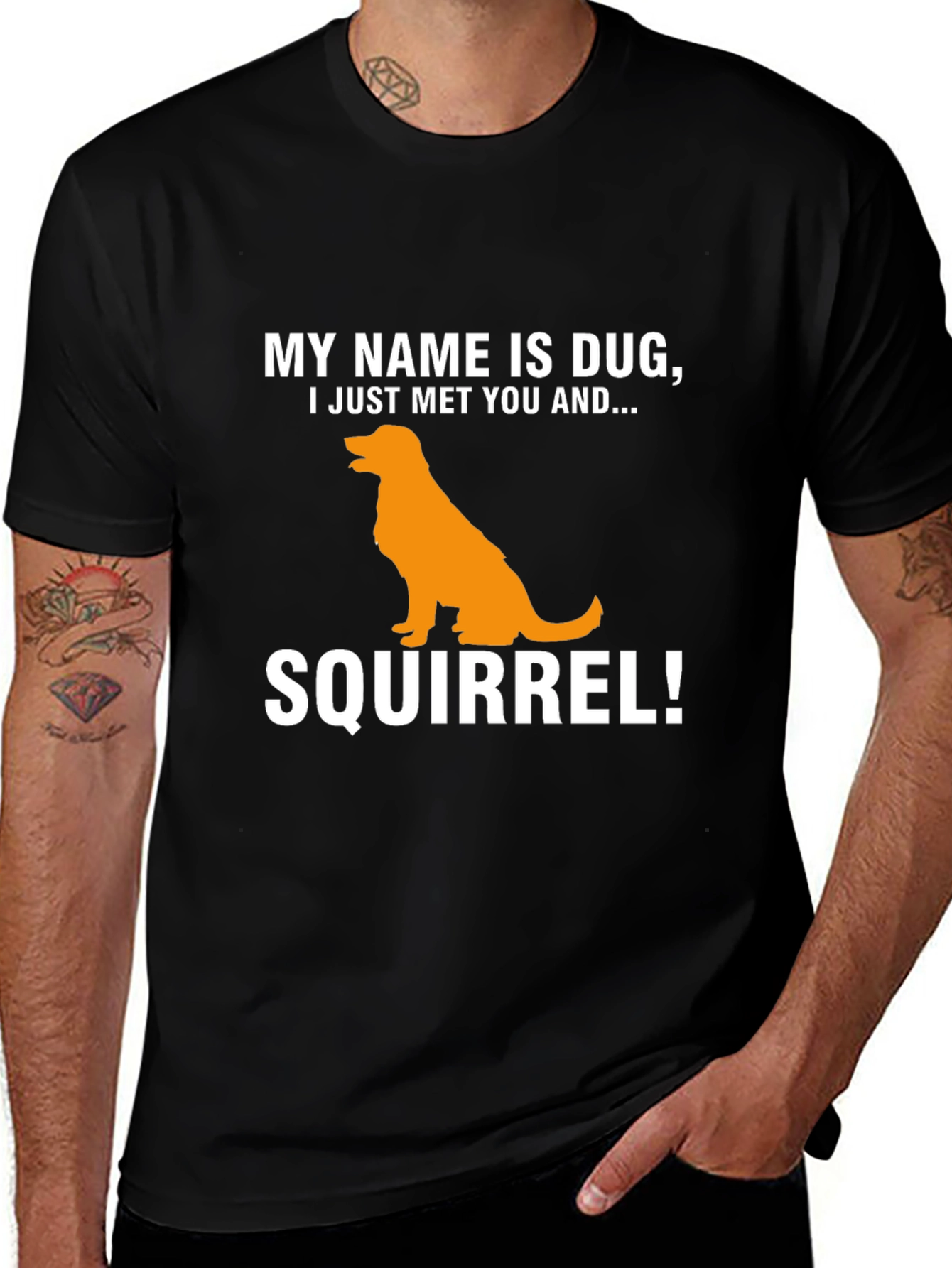 Variant 8 of My Name is Dug Squirrel! T-Shirt