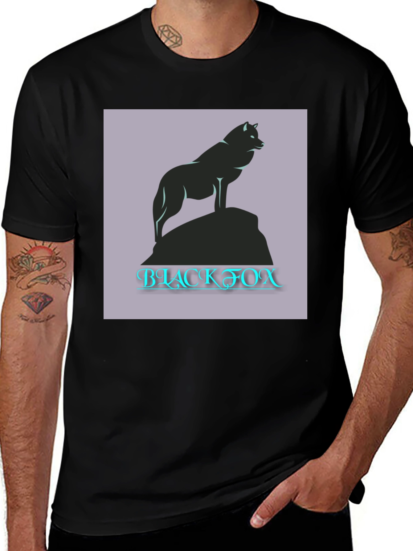Variant 23 of Black Fox Graphic Tee - Mens Casual T-Shirt