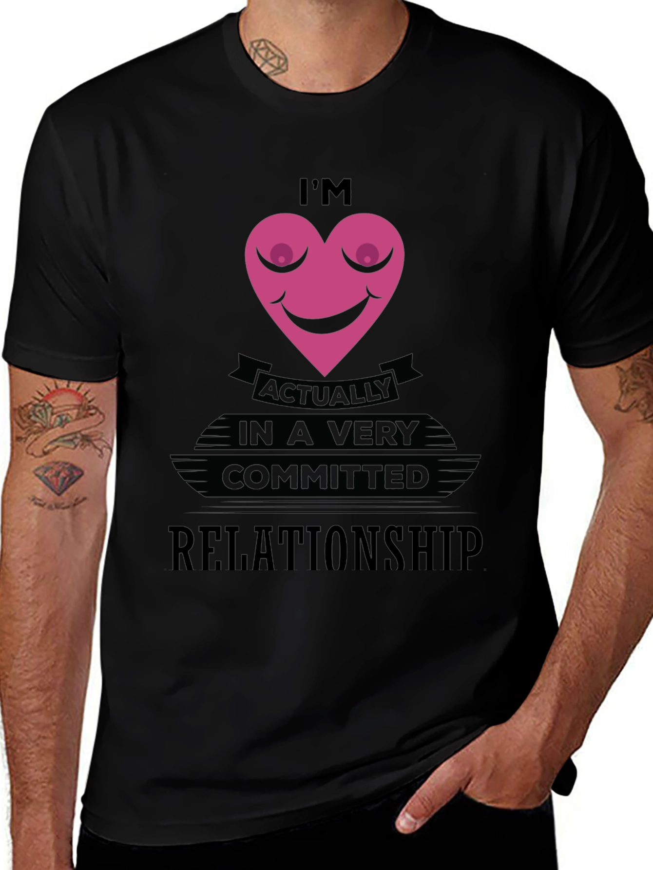 Variant 22 of Funny Committed Relationship Graphic T-Shirt