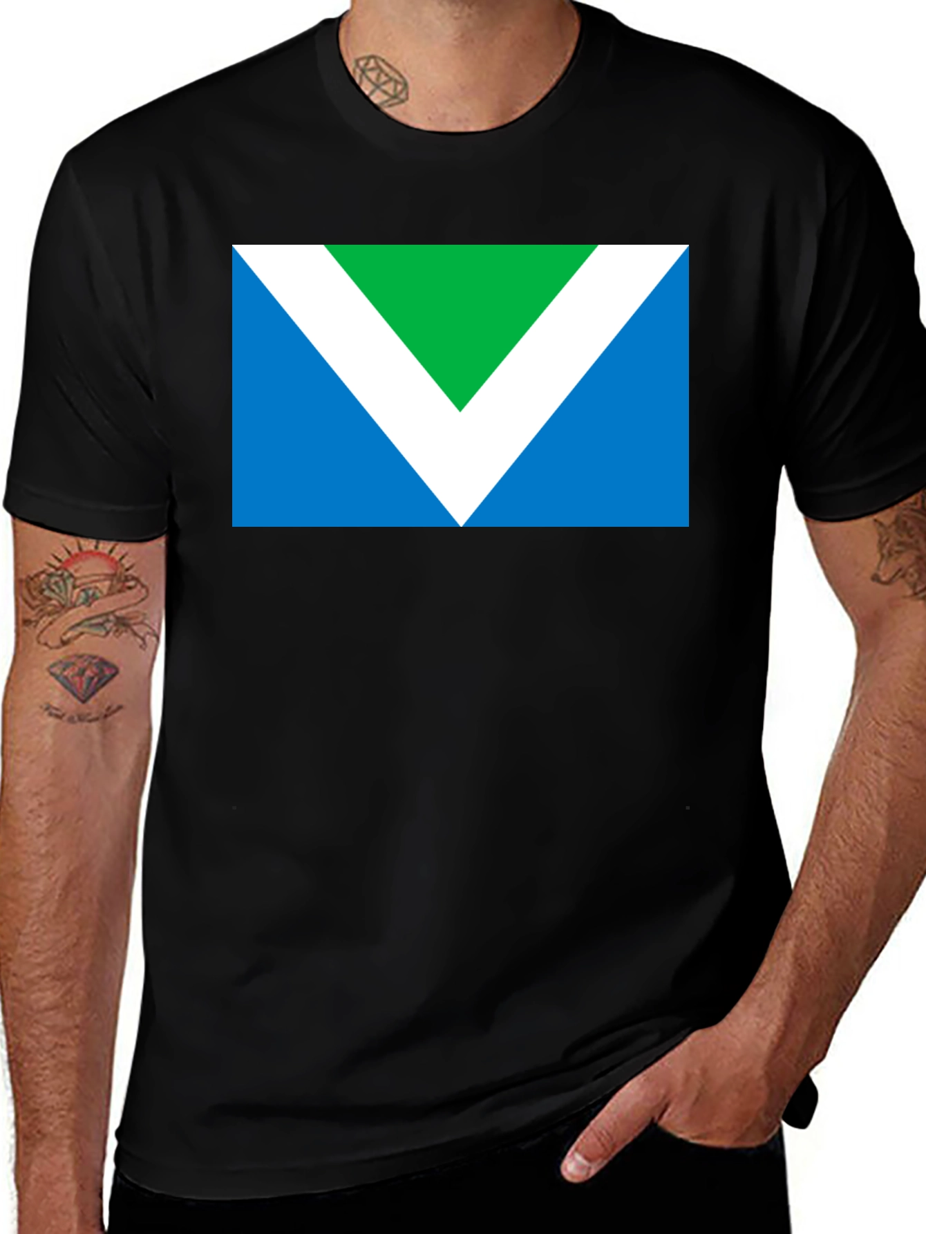 Variant 2 of Vegan Flag T-Shirt - Support Animal Rights!