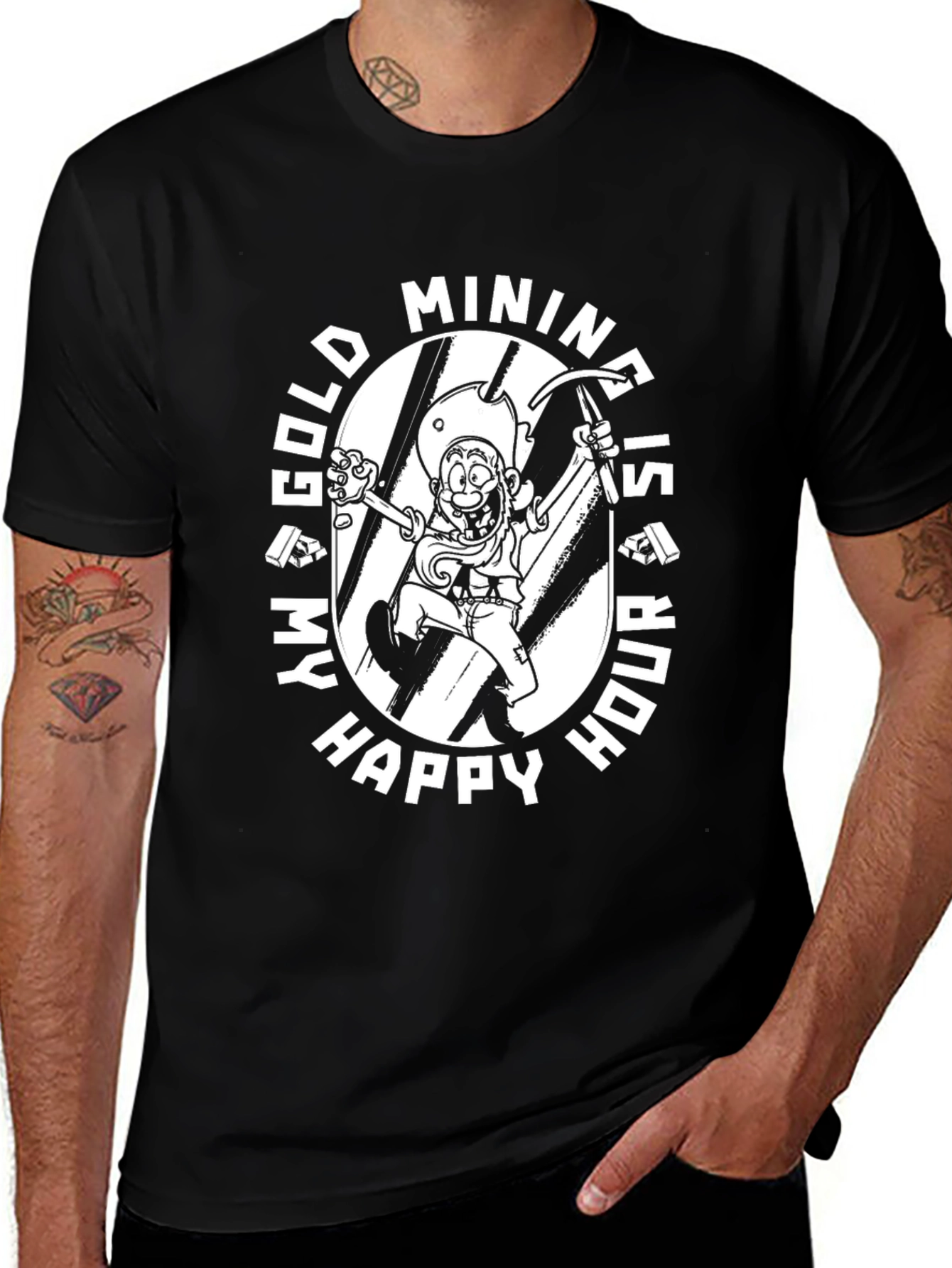 Variant 10 of Gold Mining Happy Hour Graphic Tee