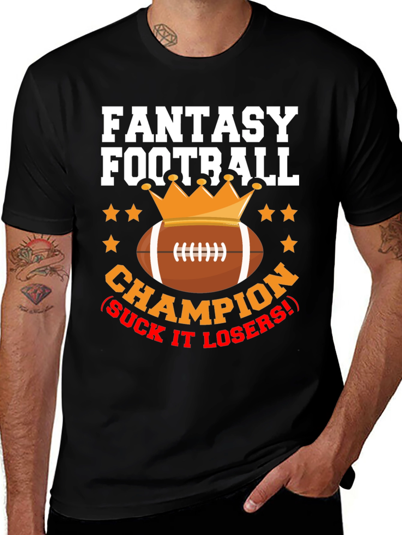 Variant 6 of Fantasy Football Champion Graphic Tee