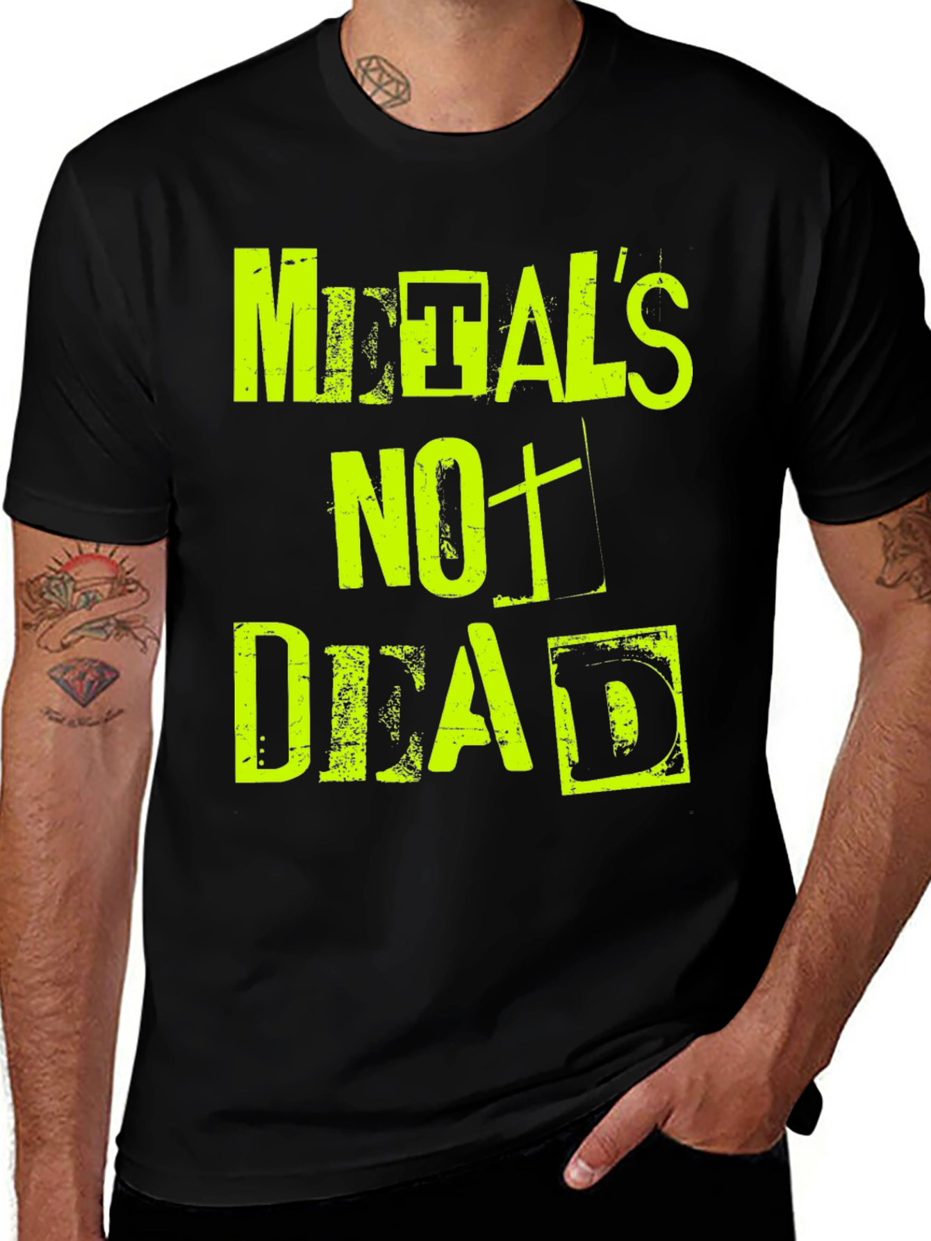 Variant 16 of Metal's Not Dead Black T-Shirt