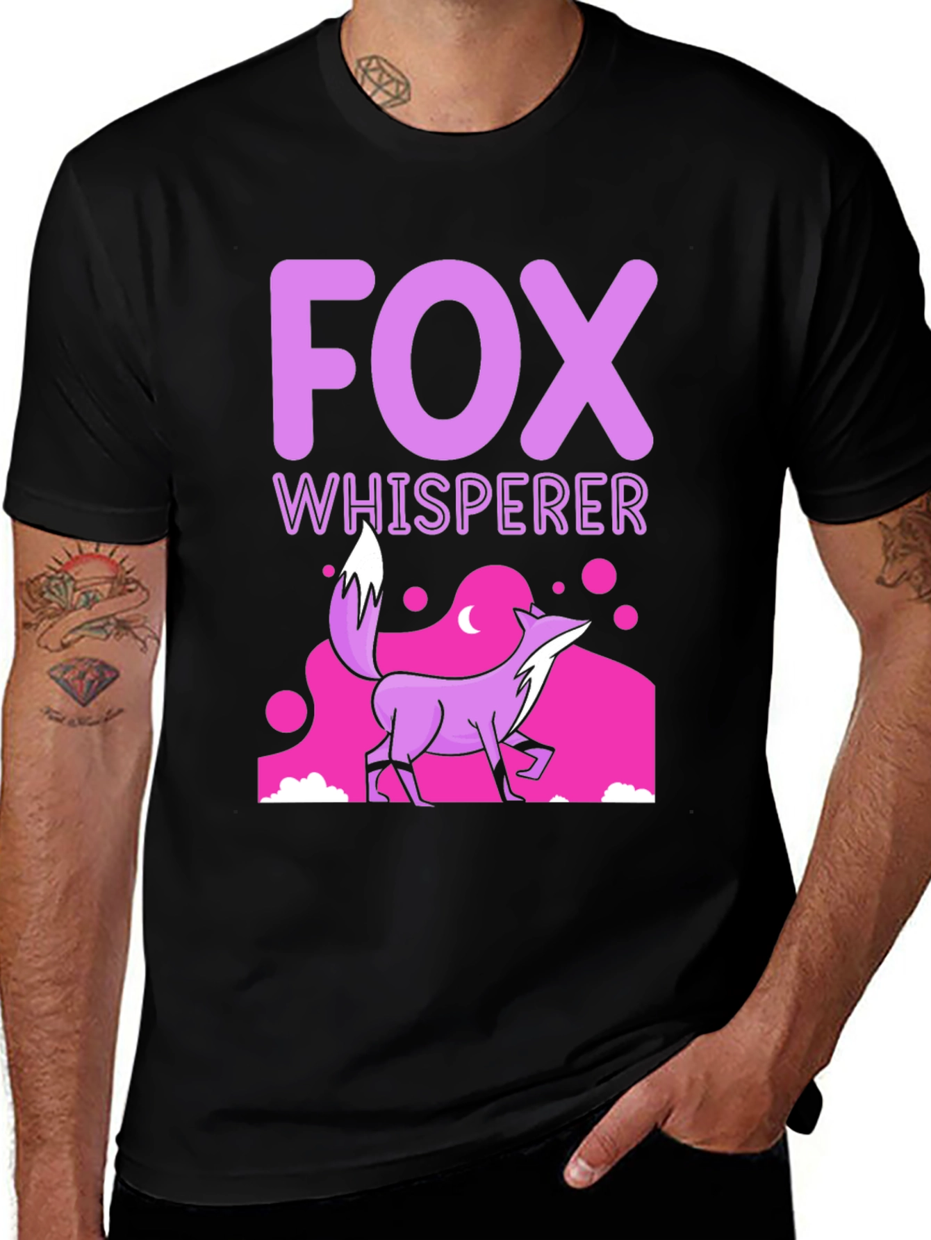 Variant 24 of Fox Whisperer Graphic Tee - Unique Animal Lover Design