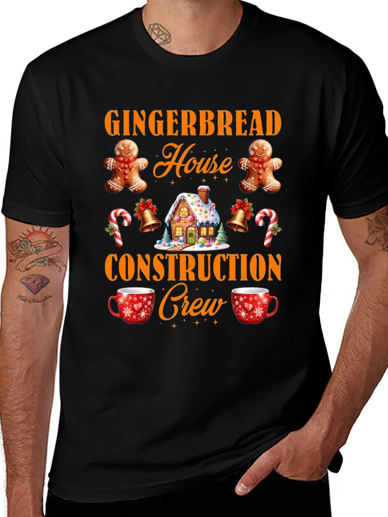 Variant 26 of Gingerbread House Crew T-Shirt