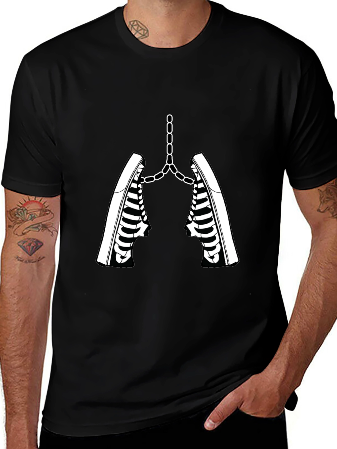 Variant 24 of Lung Sneaker Chain T-Shirt