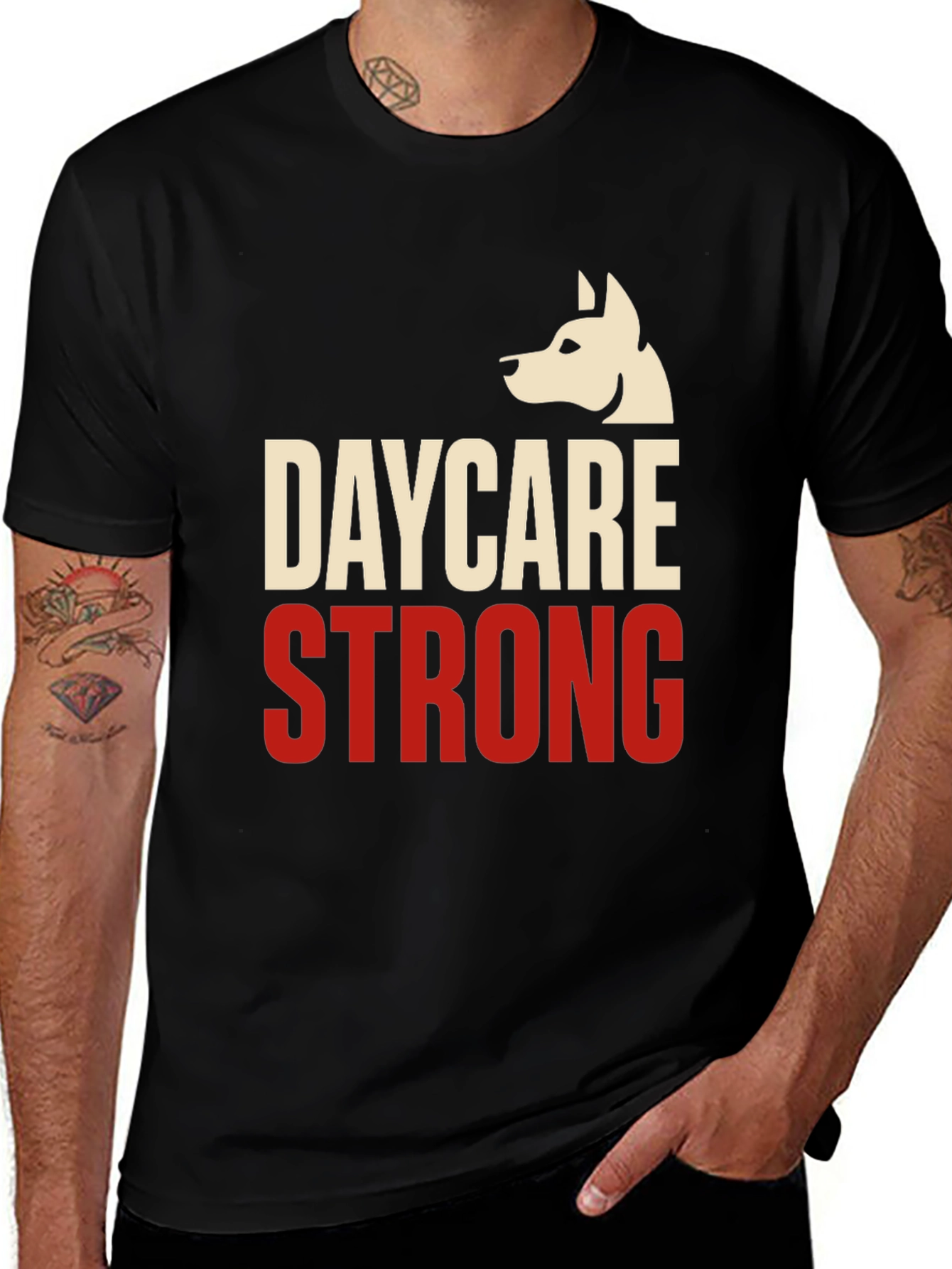 Variant 21 of Daycare Strong T-Shirt - Dog Lover Apparel