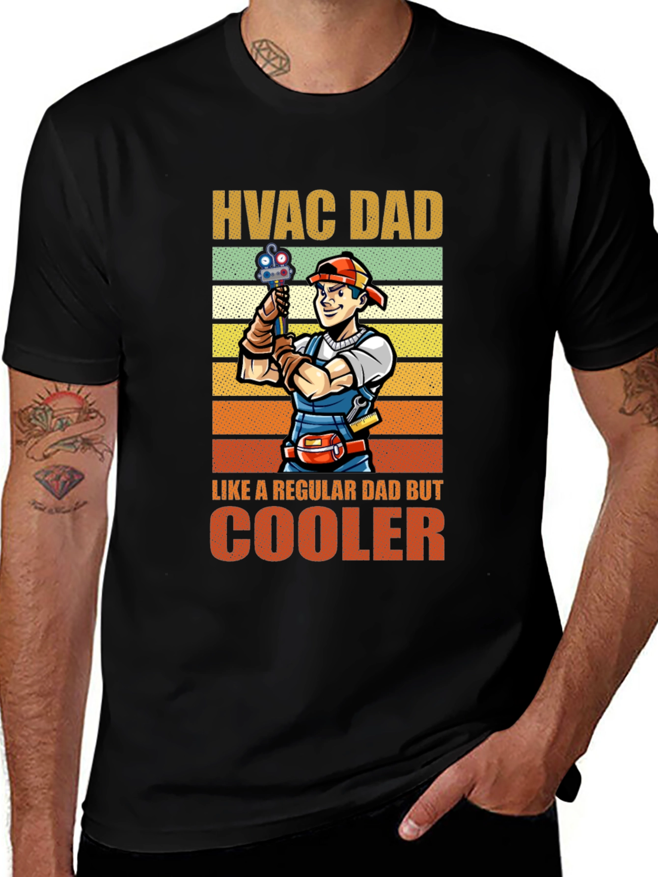 HVAC Dad T-Shirt - Like a Regular Dad But Cooler
