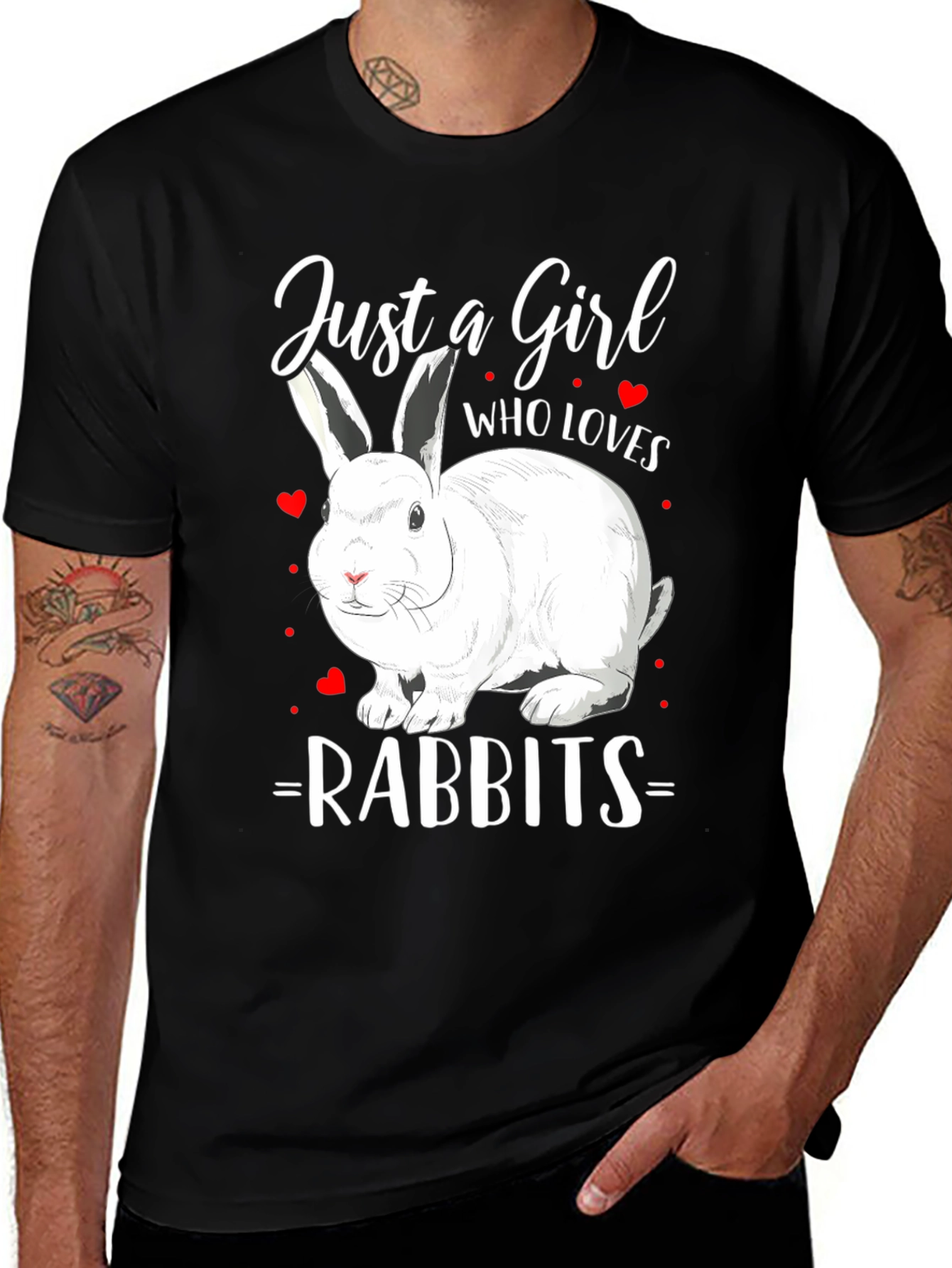 Variant 2 of Just a Girl Who Loves Rabbits T-Shirt
