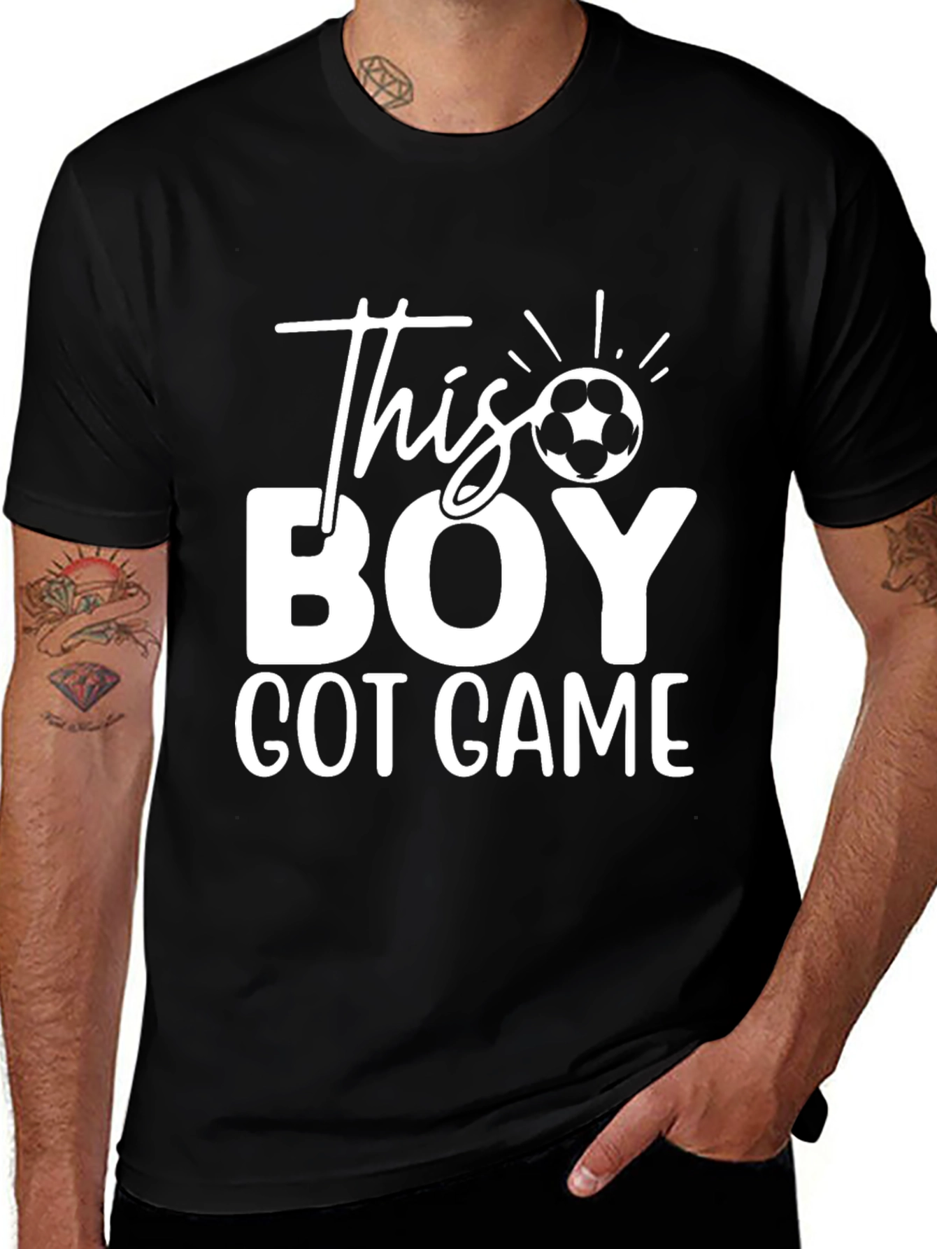 Variant 6 of This Boy Got Game Soccer T-Shirt