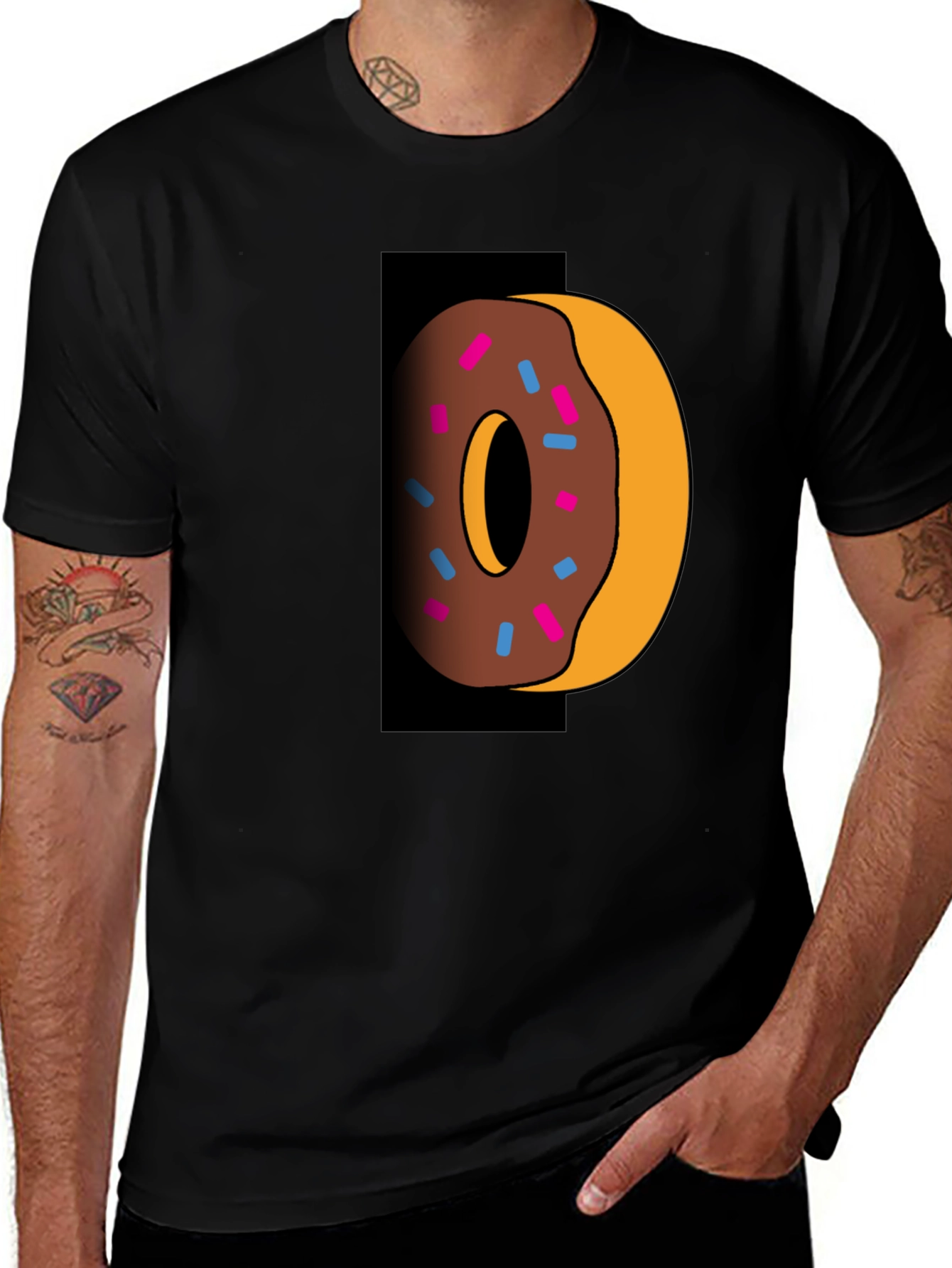 Variant 10 of Donut Graphic Tee - Stylish Casual Comfort
