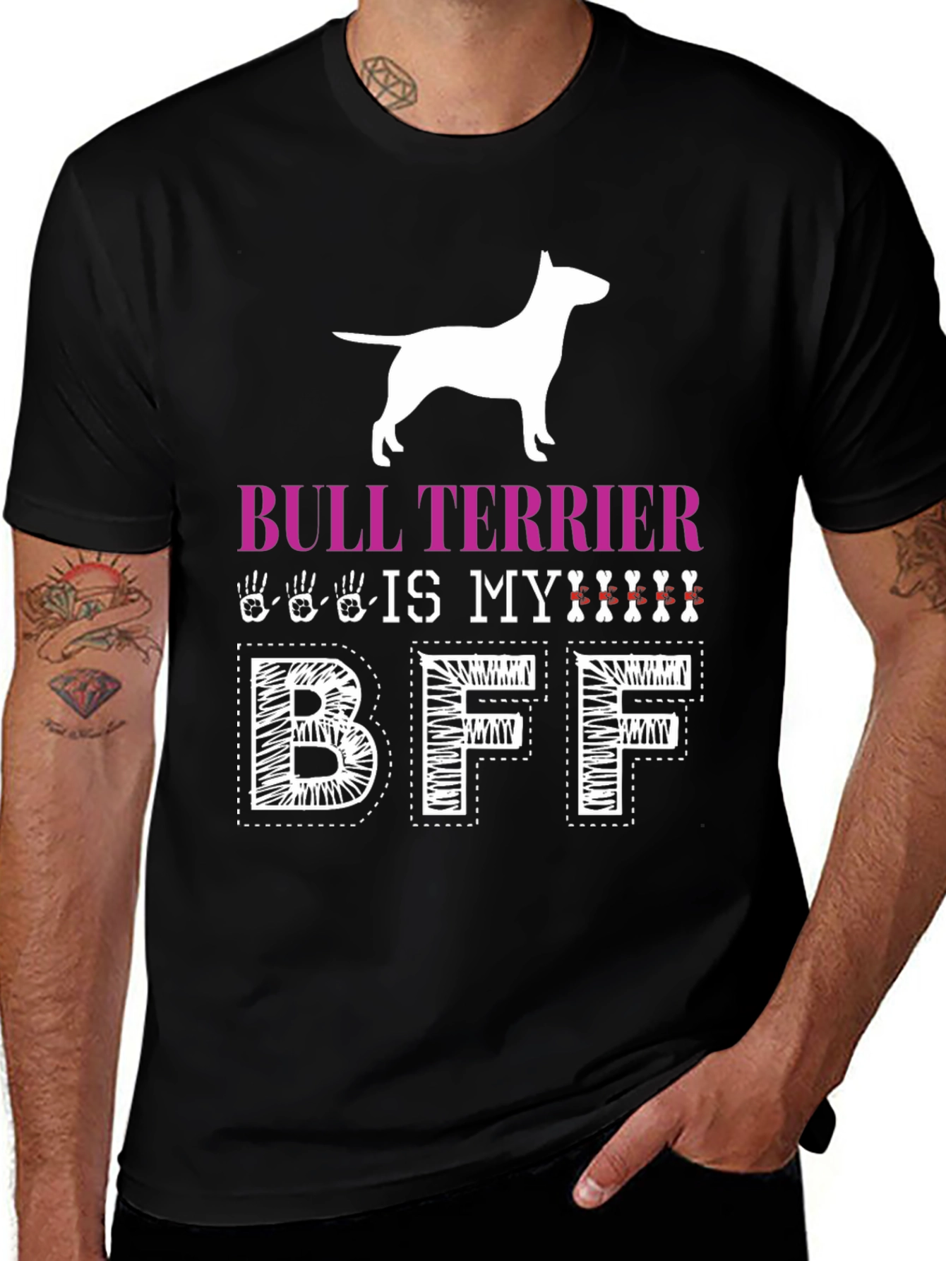 Variant 26 of Bull Terrier BFF Graphic T-Shirt
