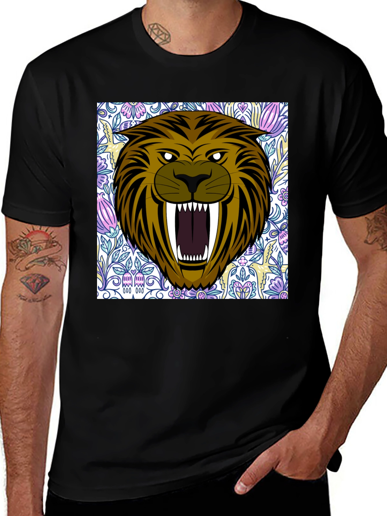 Variant 15 of Tiger Graphic Print T-Shirt