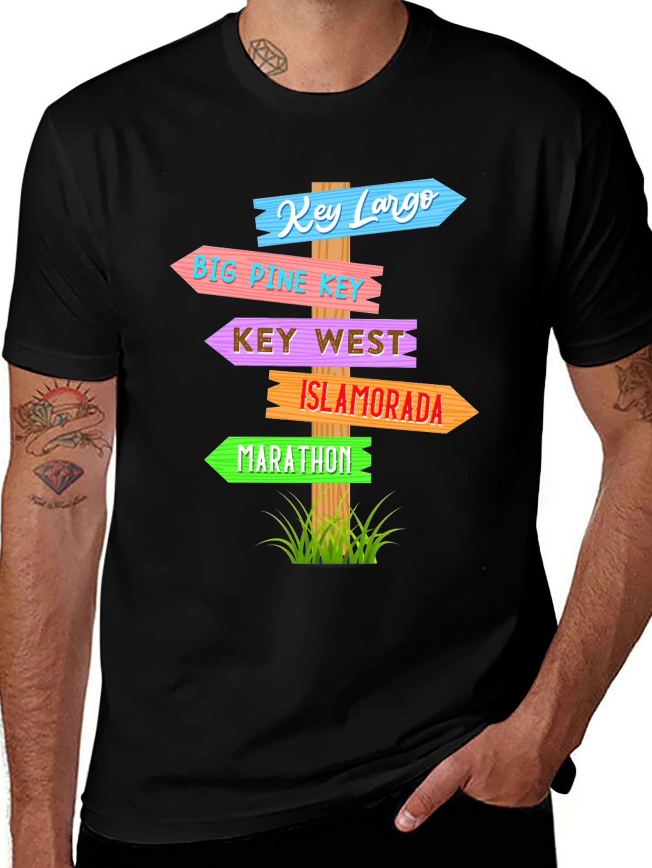 Florida Keys Direction Sign T-Shirt
