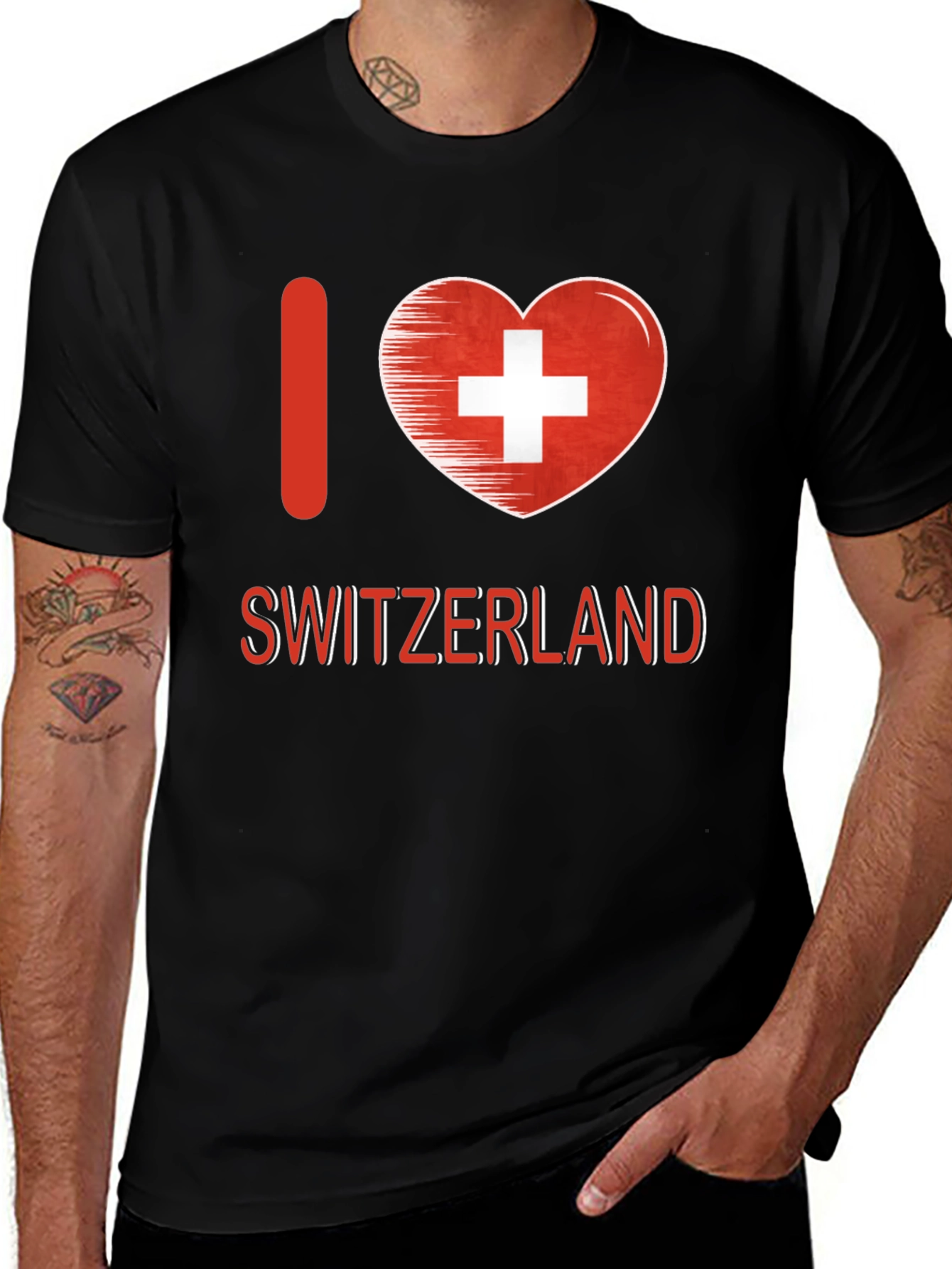 I Love Switzerland T-Shirt - Swiss Pride Tee